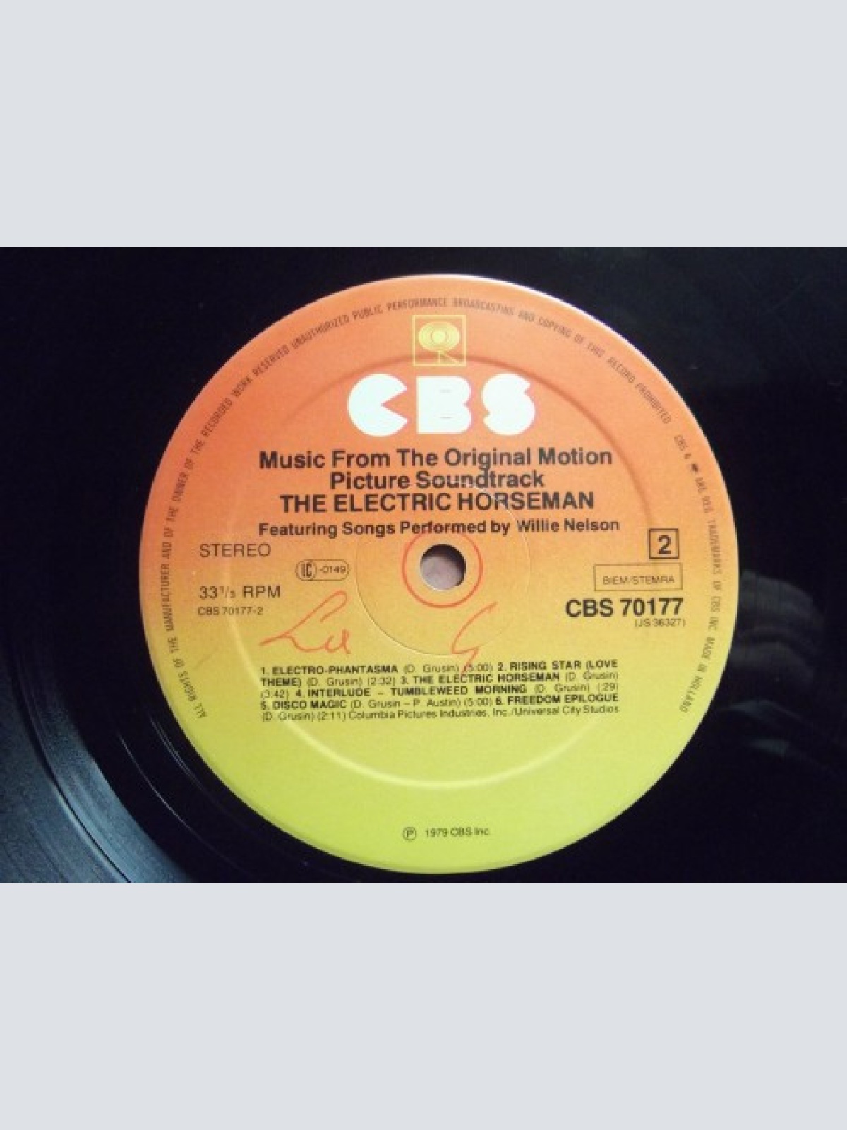 Vinyl / Willie Nelson / Dave Grusin - The Electric Horseman - Music From The Original Motion Picture Soundtrack