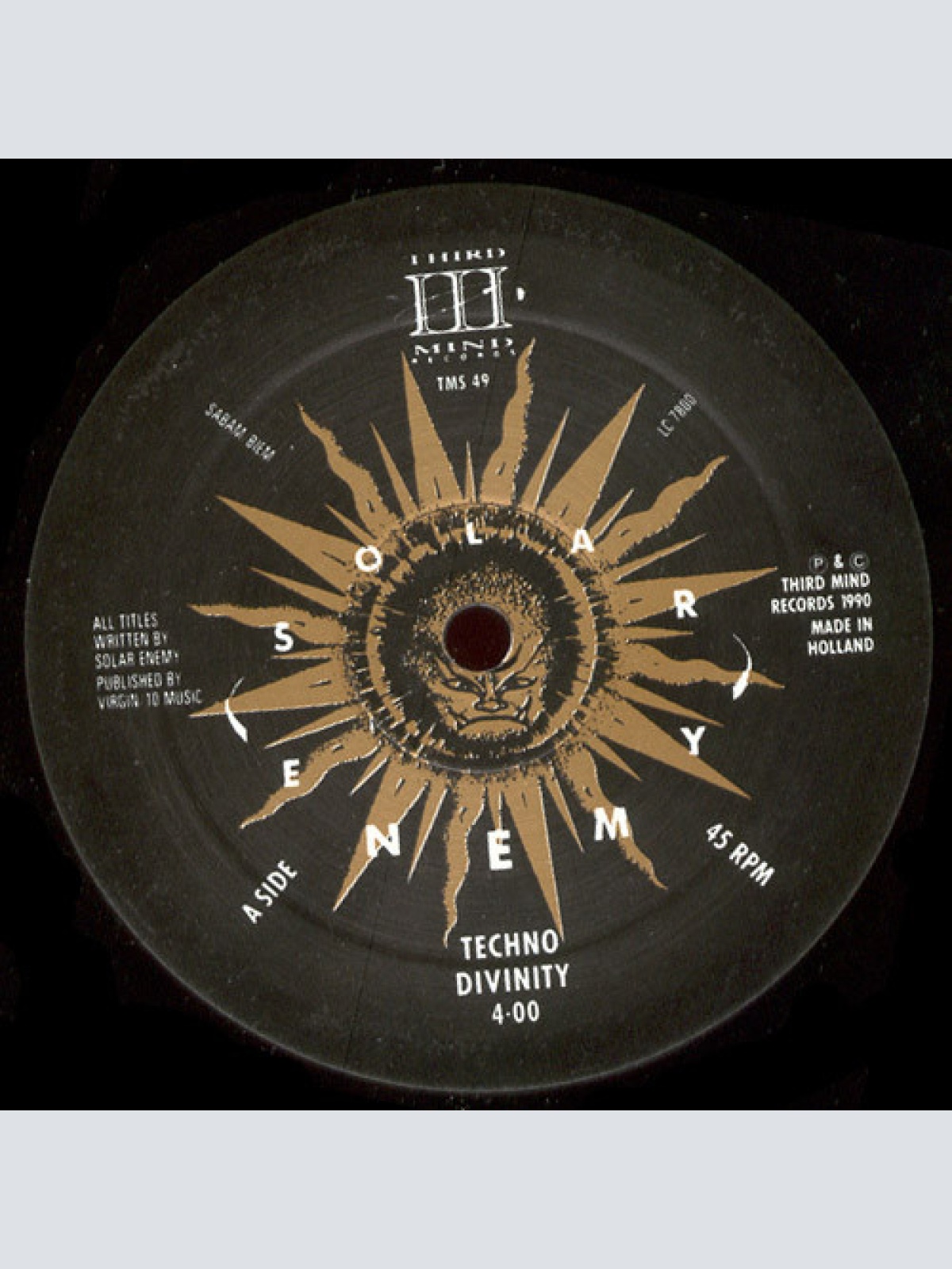 Vinyl / Solar Enemy - Techno Divinity