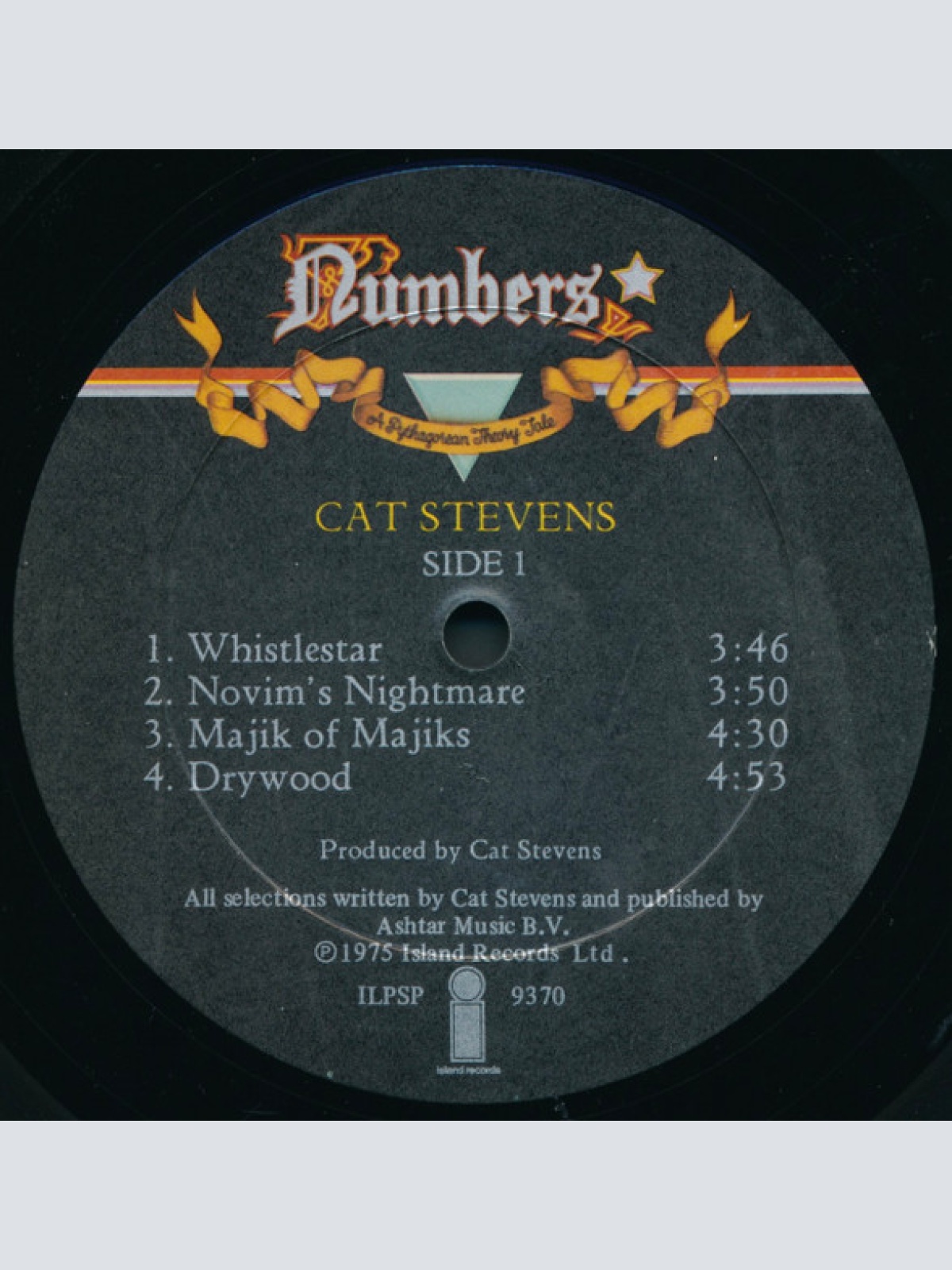 Vinyl / Cat Stevens - Numbers (A Pythagorean Theory Tale)