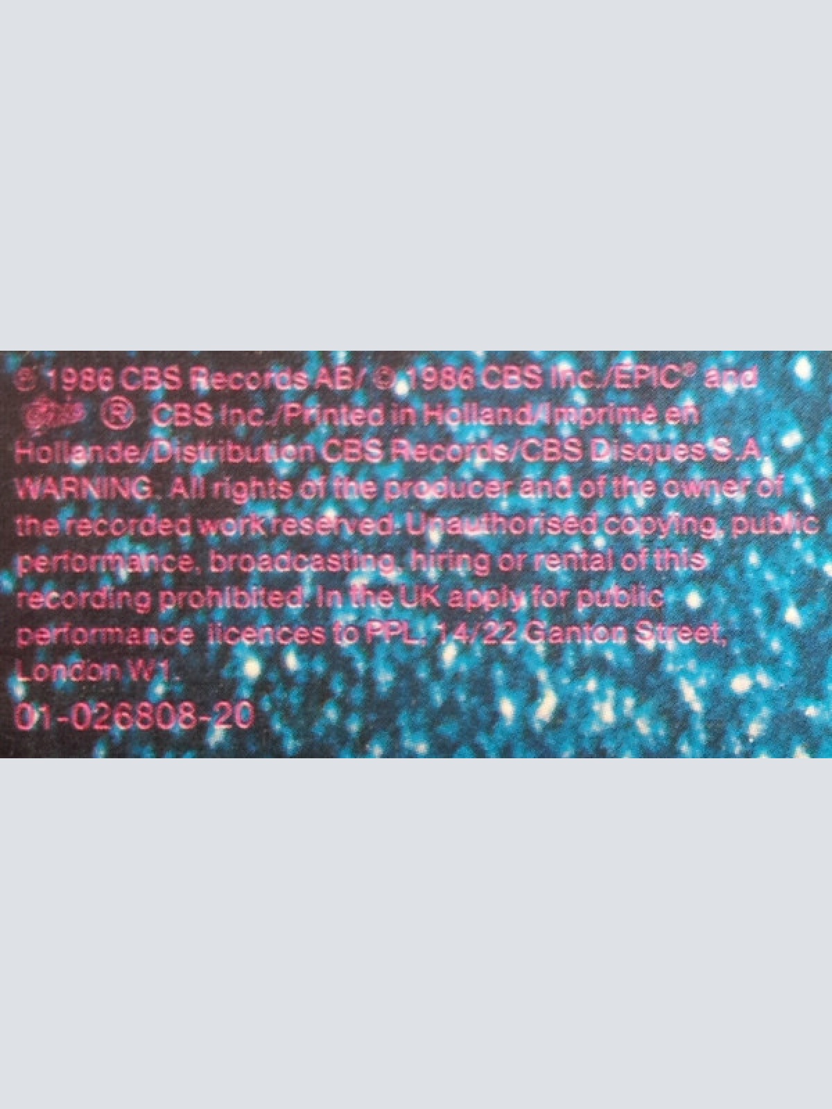 Vinyl / Europe (2) - The Final Countdown