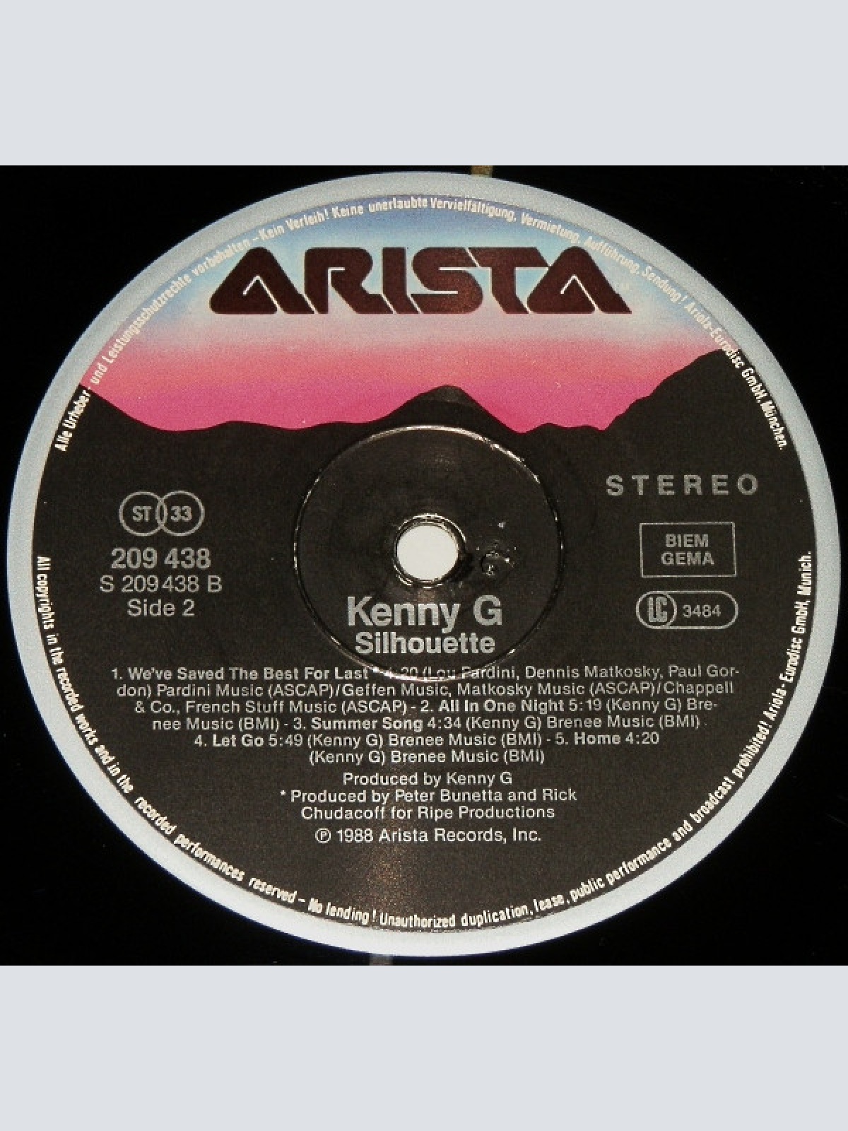 Vinyl / Kenny G (2) - Silhouette