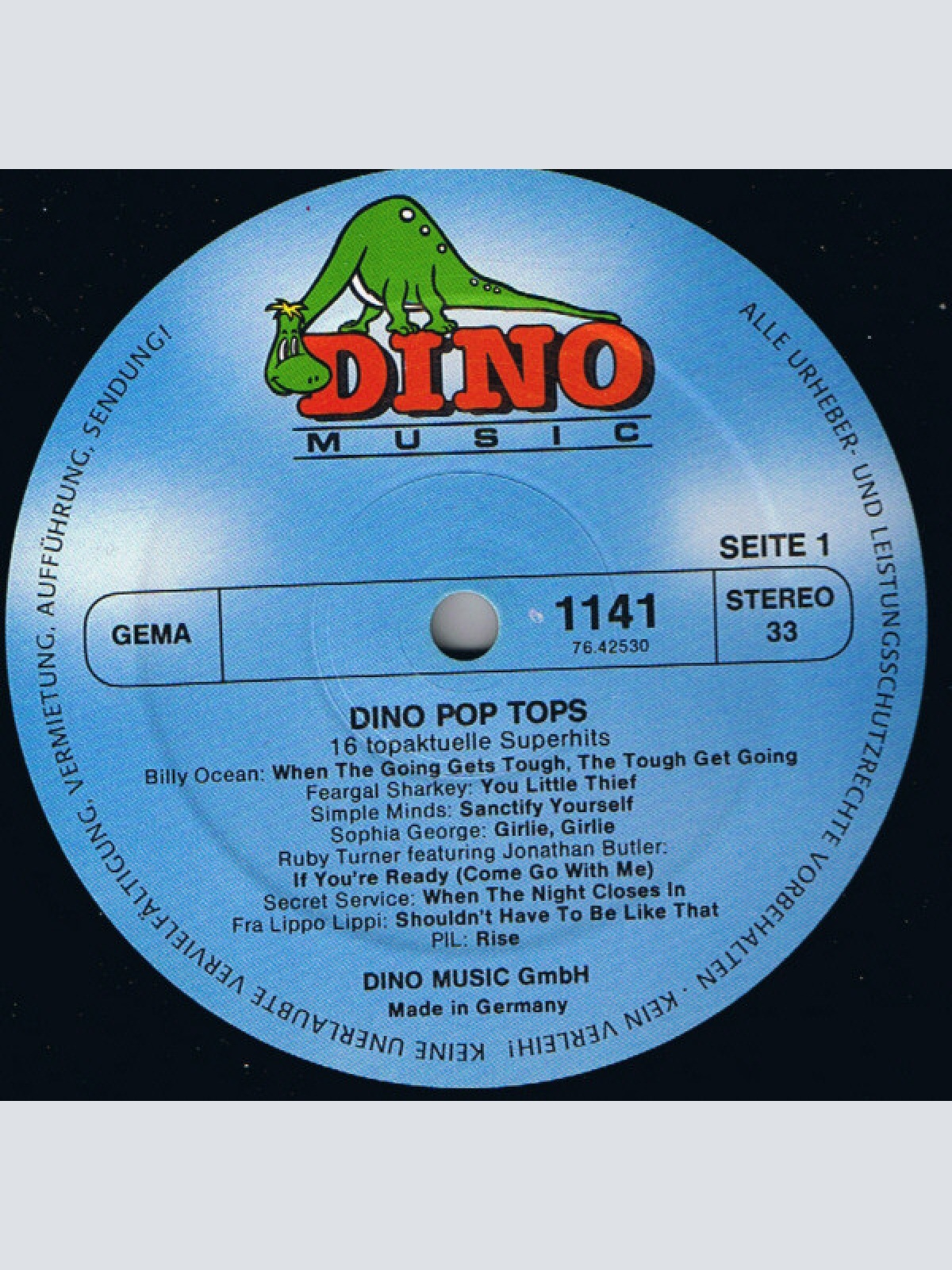 Vinyl / Various - Dino Pop Tops