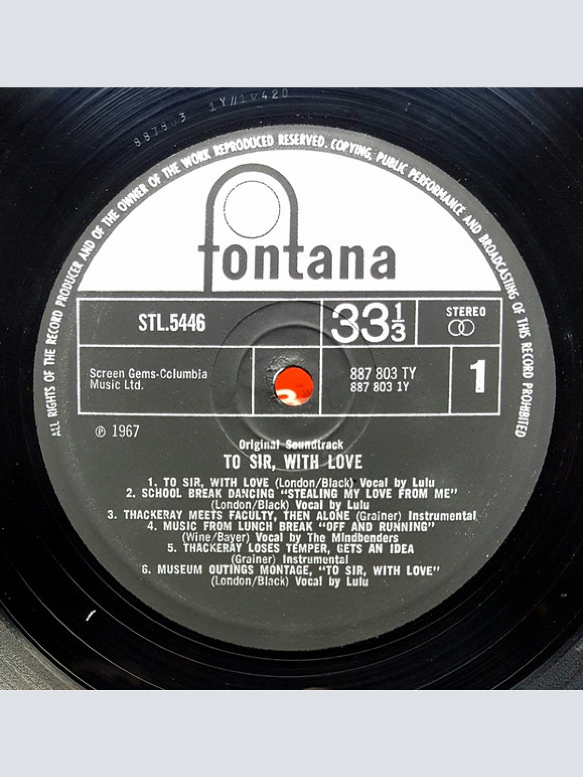 Vinyl / Various - To Sir, With Love Original Motion Picture Soundtrack