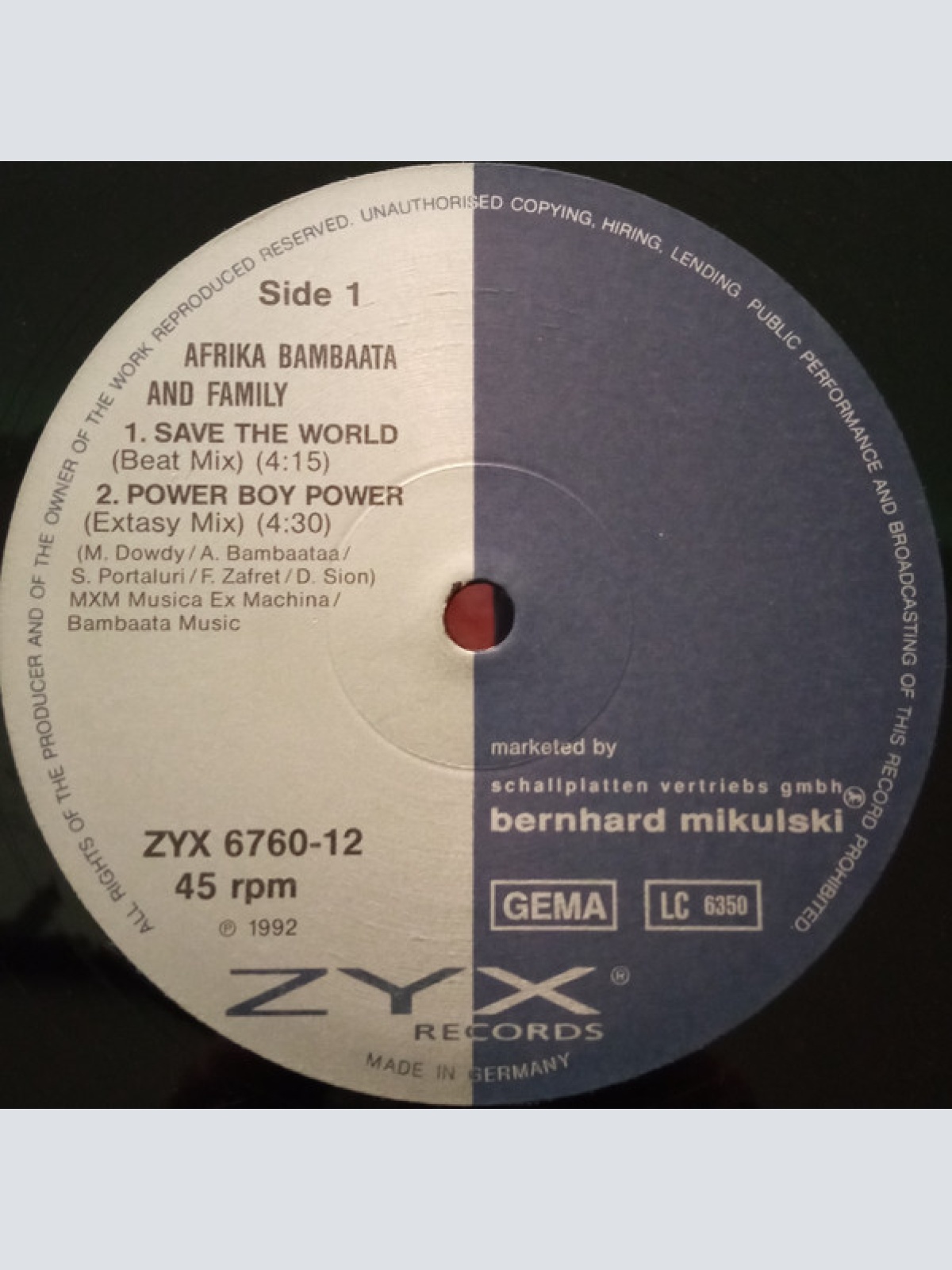 Vinyl / Afrika Bambaataa & Family - Save The World