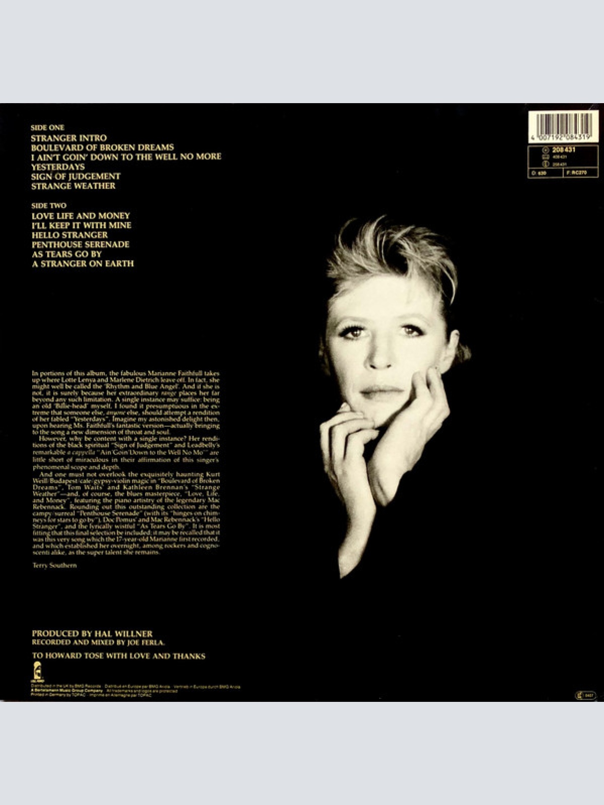 Vinyl / Marianne Faithfull - Strange Weather