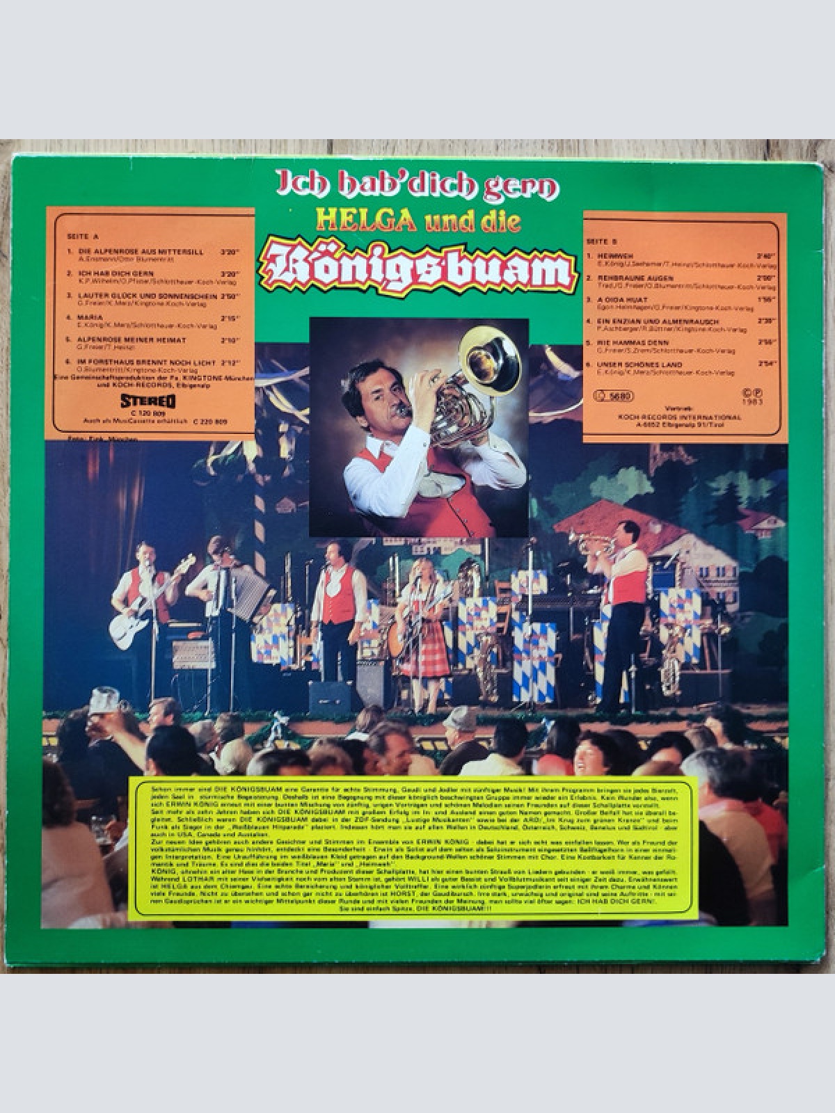 Vinyl / Helga Und Die Königsbuam - Ich Hab' Dich Gern