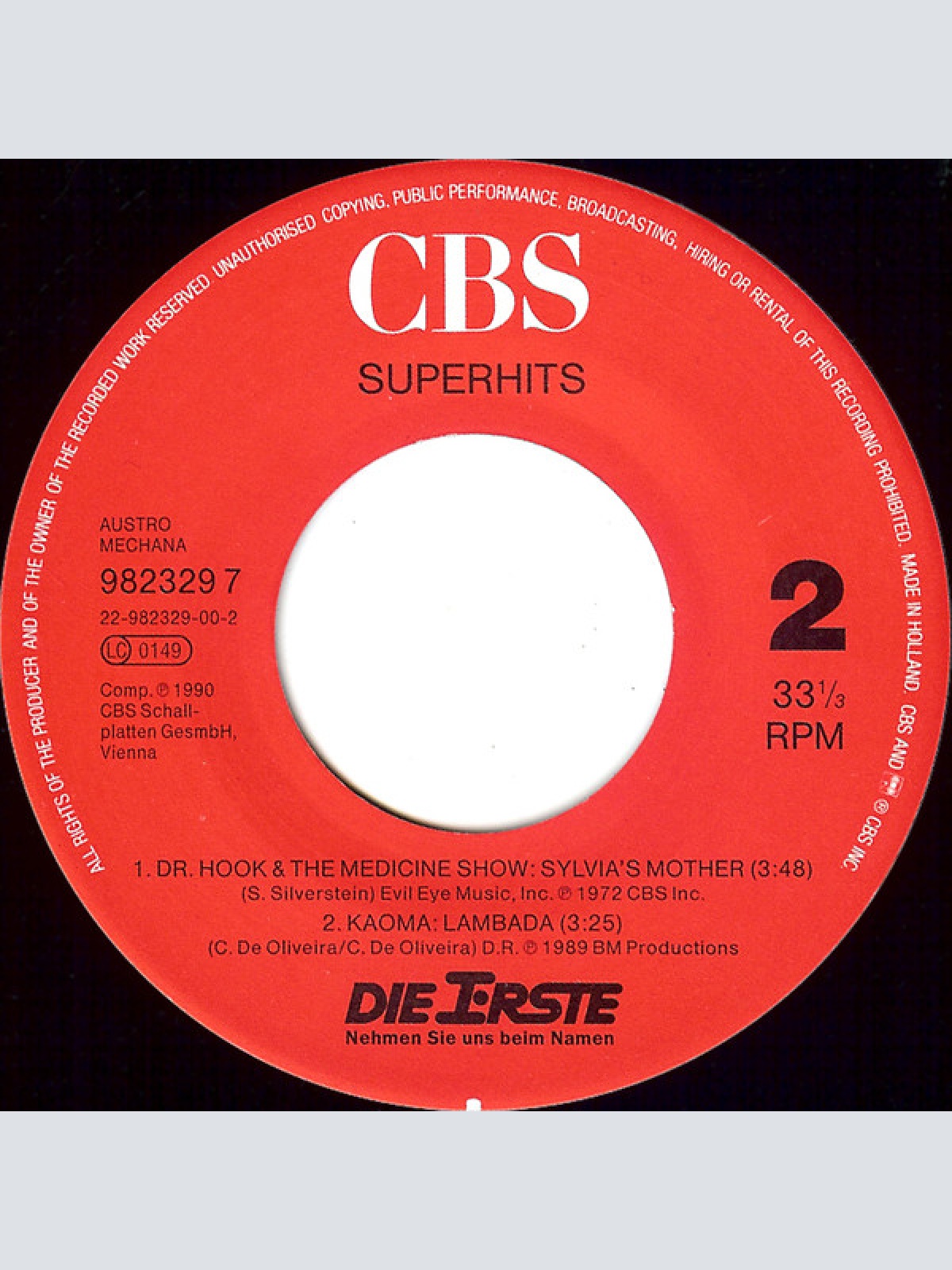 Vinyl / Various - Super Hits (Aus Den Letzten Vierzig Jahren)