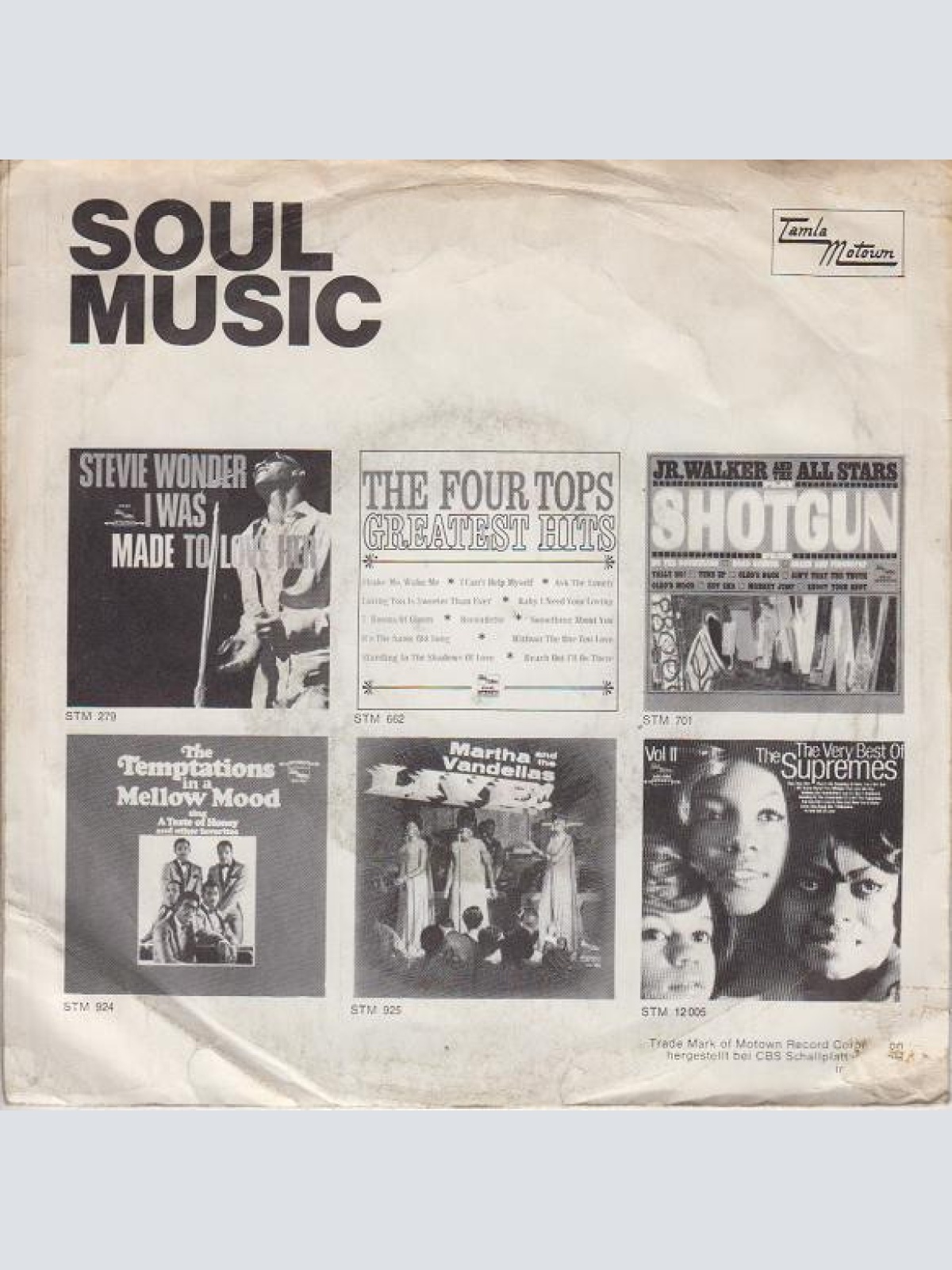 Vinyl / The Temptations - Get Ready / Fading Away