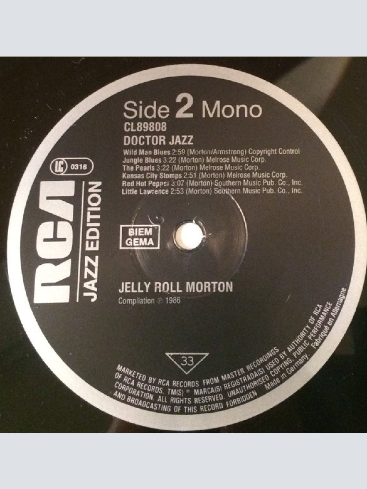 Vinyl / Jelly Roll Morton - Doctor Jazz