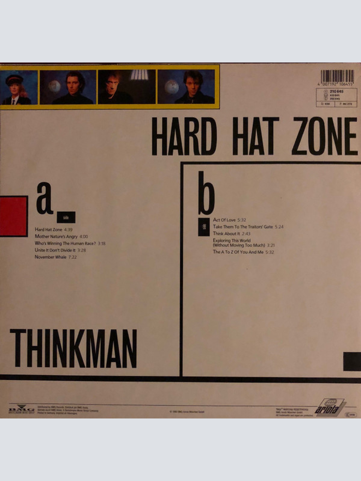 Vinyl / Thinkman - Hard Hat Zone