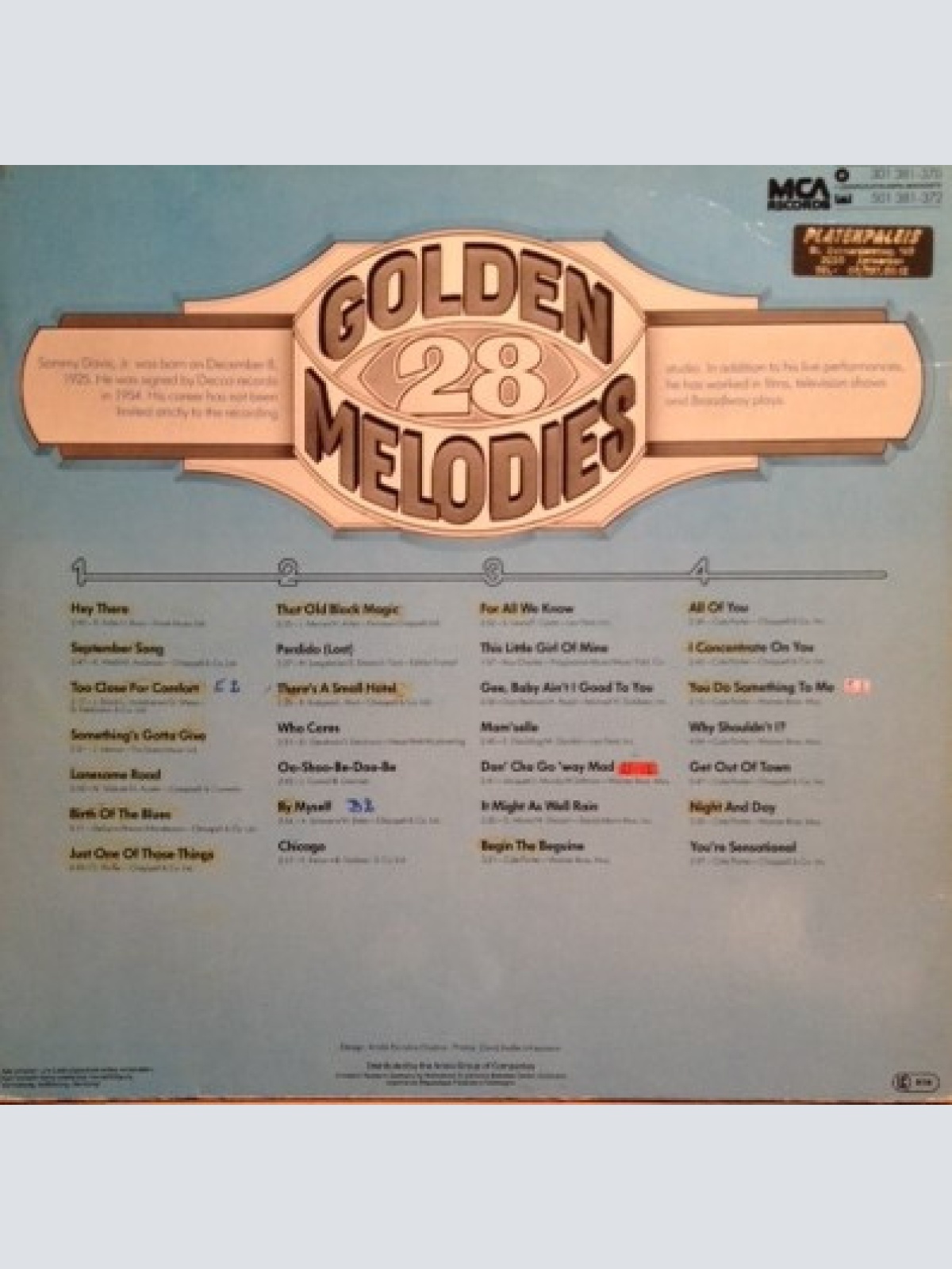 Vinyl / Sammy Davis Jr. - 28 Golden Melodies