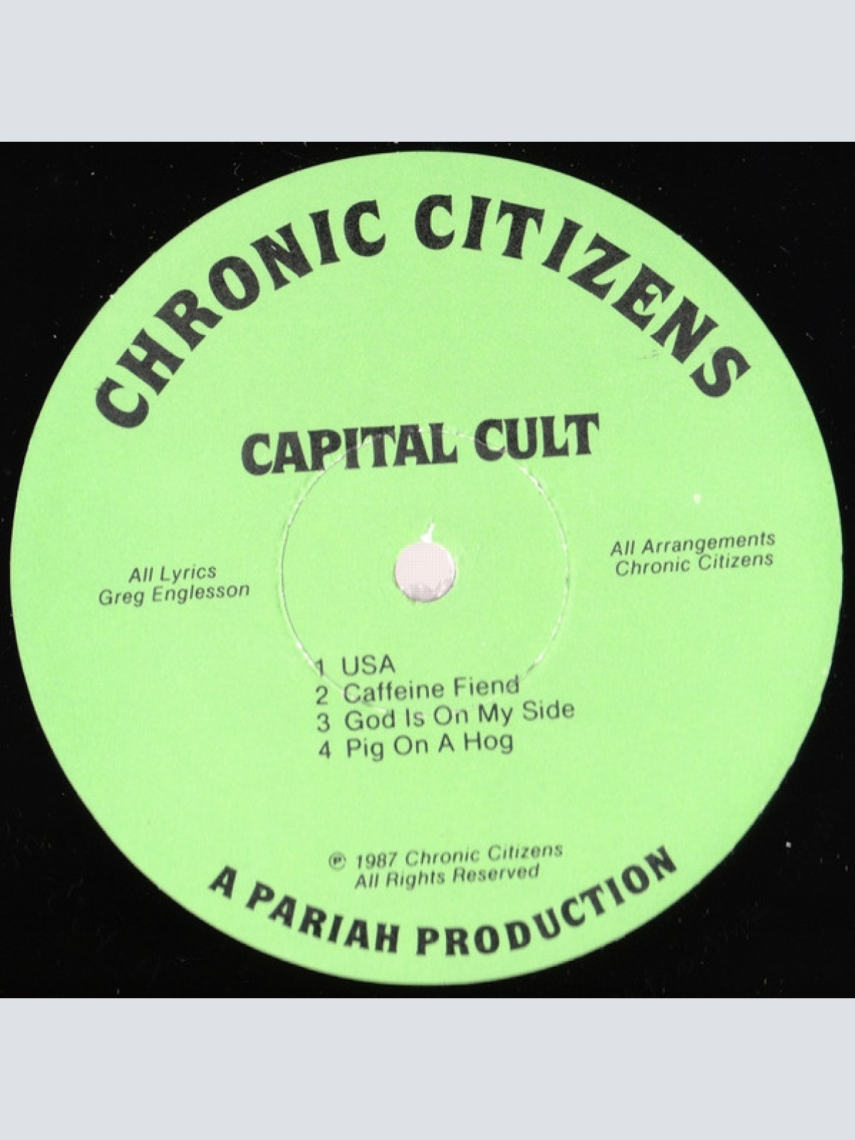 Vinyl / Chronic Citizens - Capital Cult