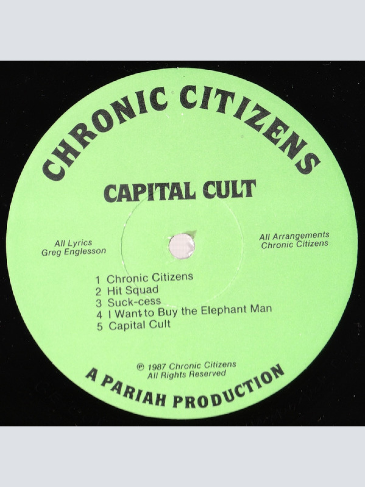 Vinyl / Chronic Citizens - Capital Cult