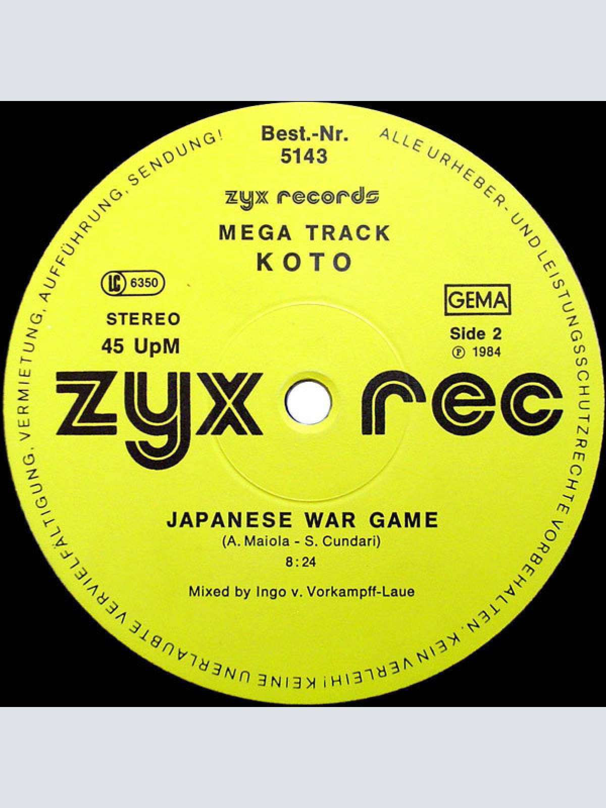 Vinyl / Koto - Japanese War Game (New Mega Track)