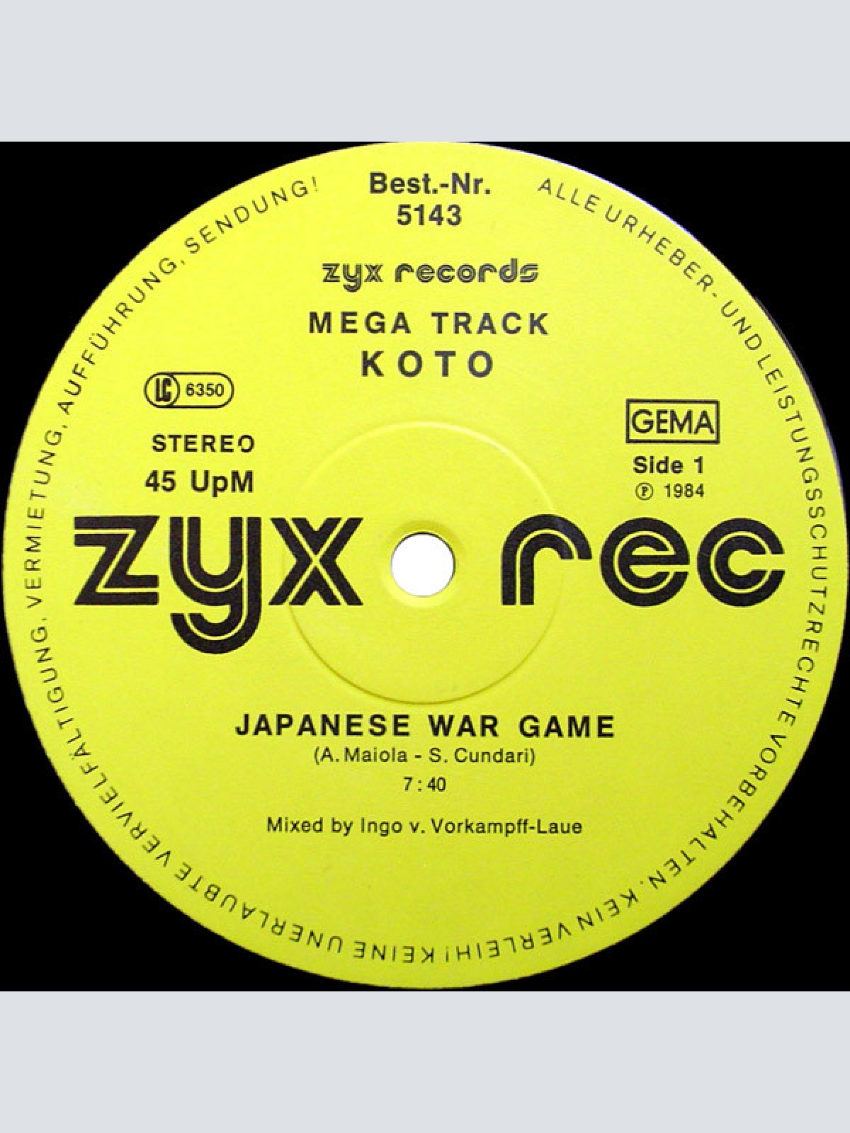 Vinyl / Koto - Japanese War Game (New Mega Track)