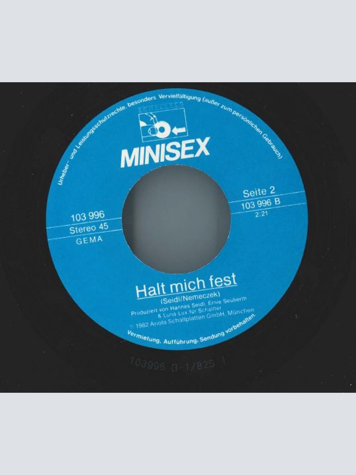 Vinyl / Minisex - Ich Fahre Mit Dem Auto
