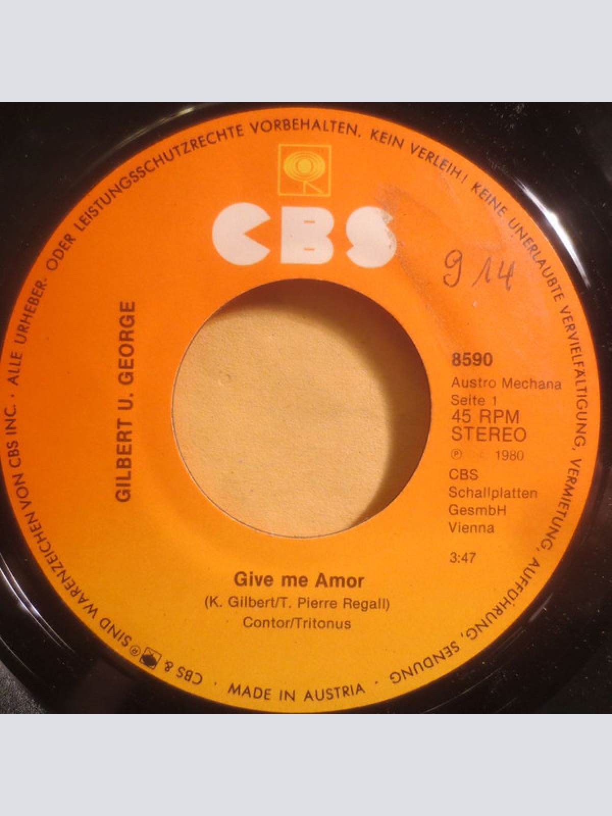 Vinyl / Gilbert And George (2) - Give Me Amor