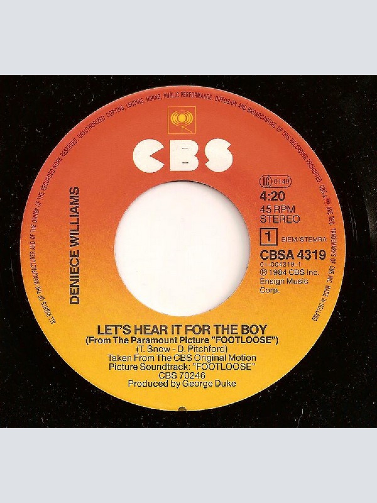 Vinyl / Deniece Williams - Let's Hear It For The Boy