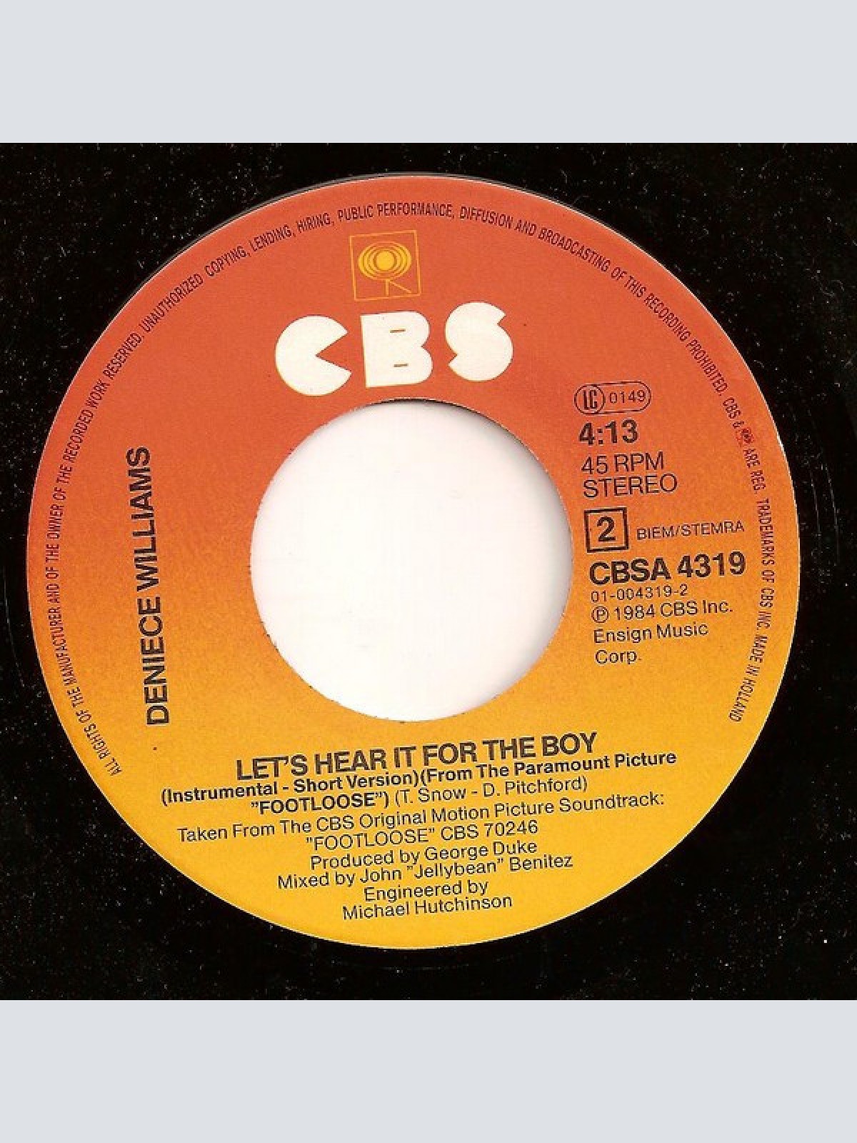 Vinyl / Deniece Williams - Let's Hear It For The Boy