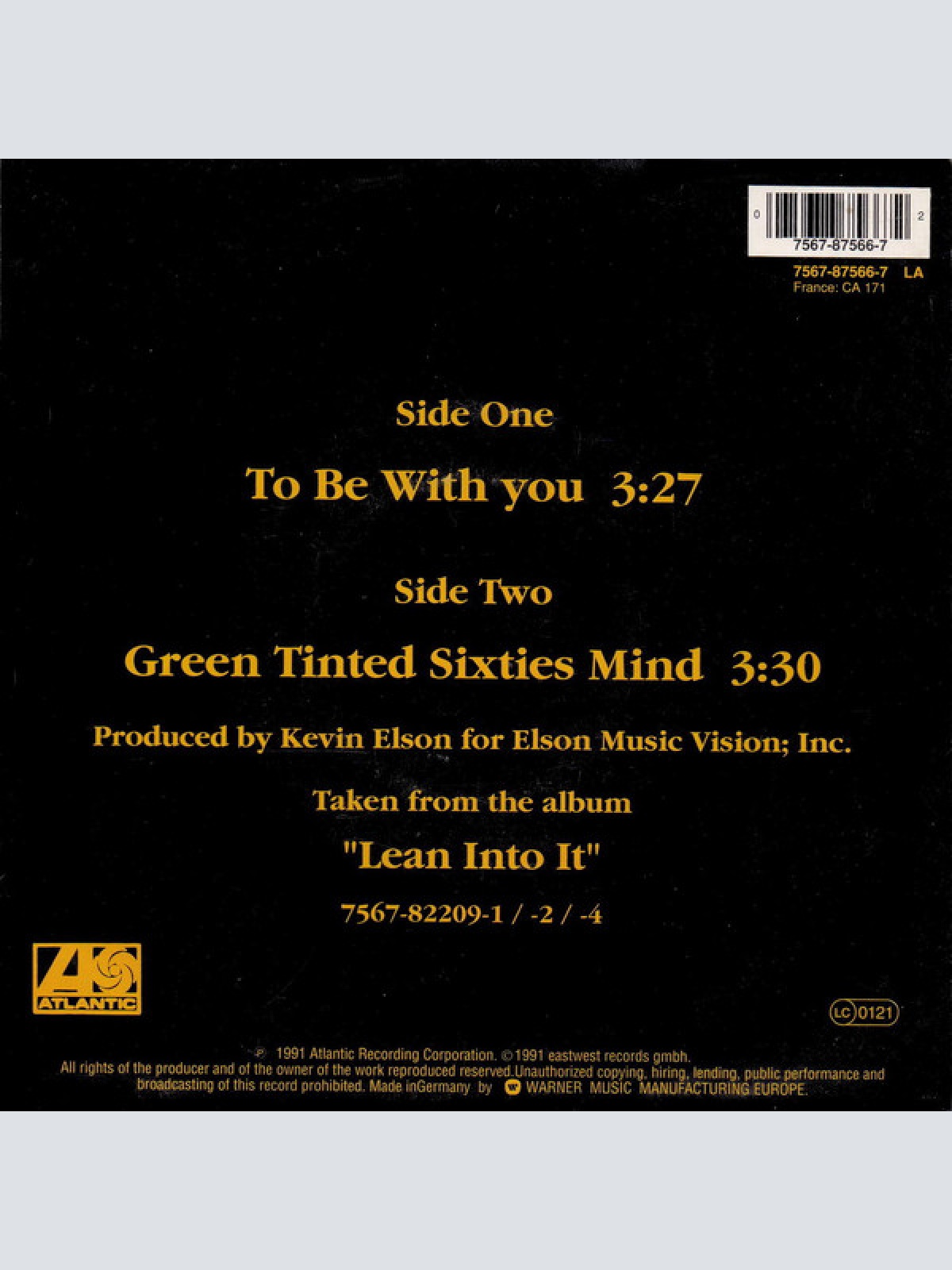 Vinyl / Mr. Big - To Be With You