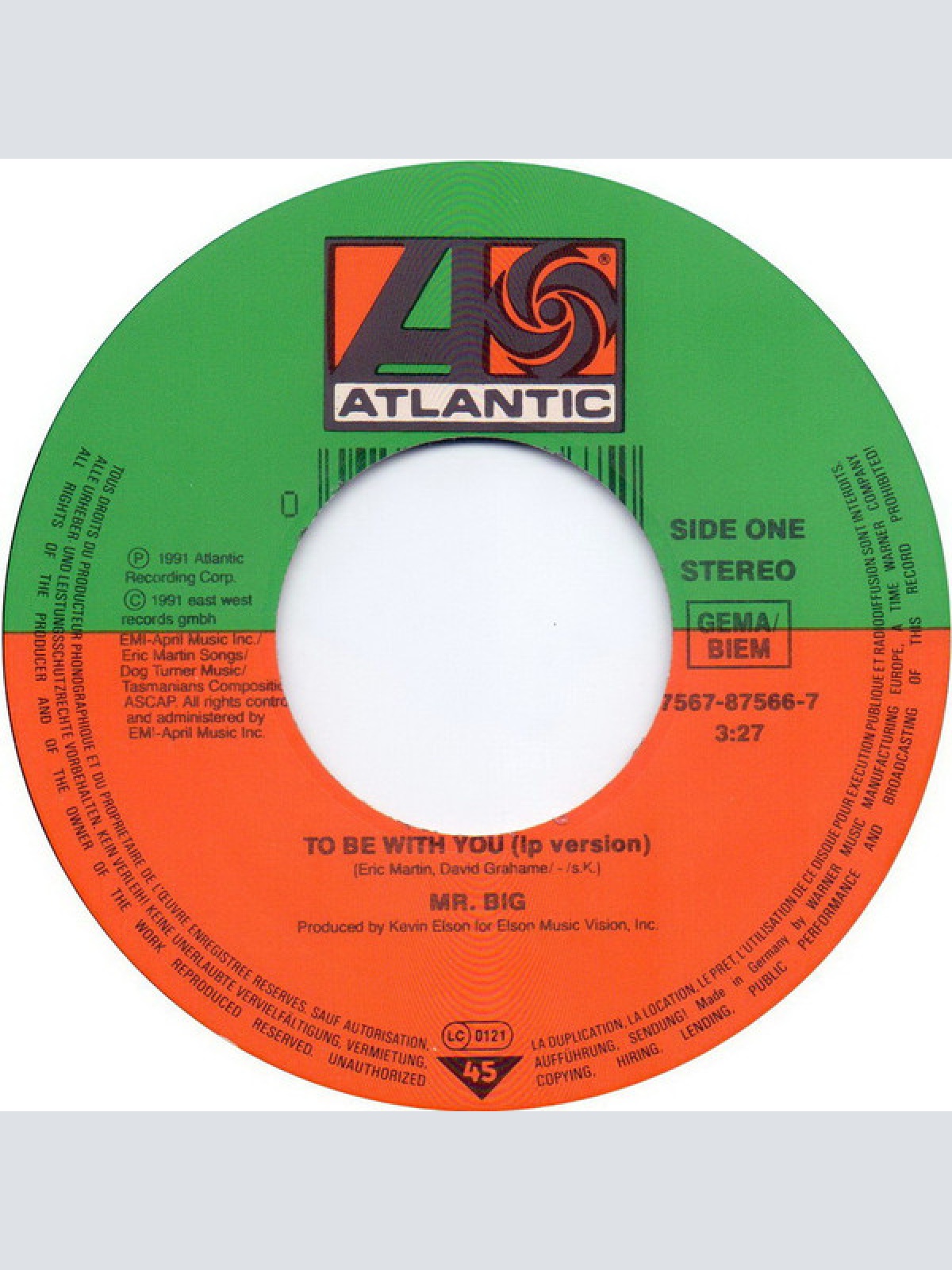 Vinyl / Mr. Big - To Be With You