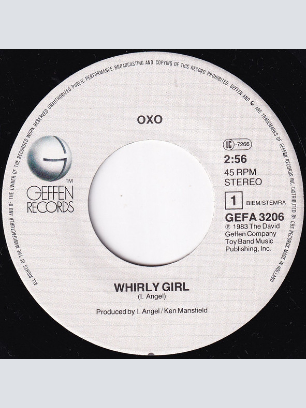 Vinyl / OXO (2) - Whirly Girl