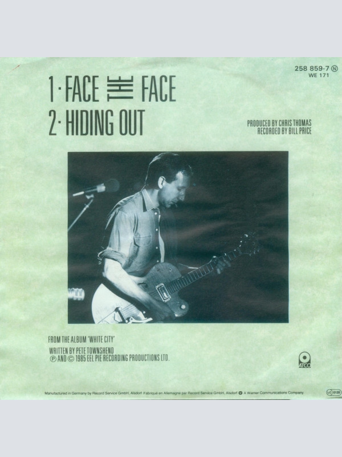 Vinyl / Pete Townshend - Face The Face