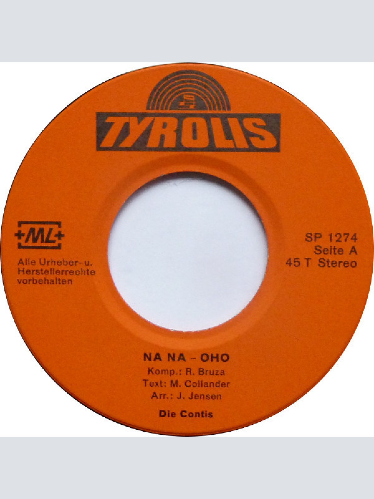 Vinyl / Die Contis - Na Na Oho / Domo Dozo