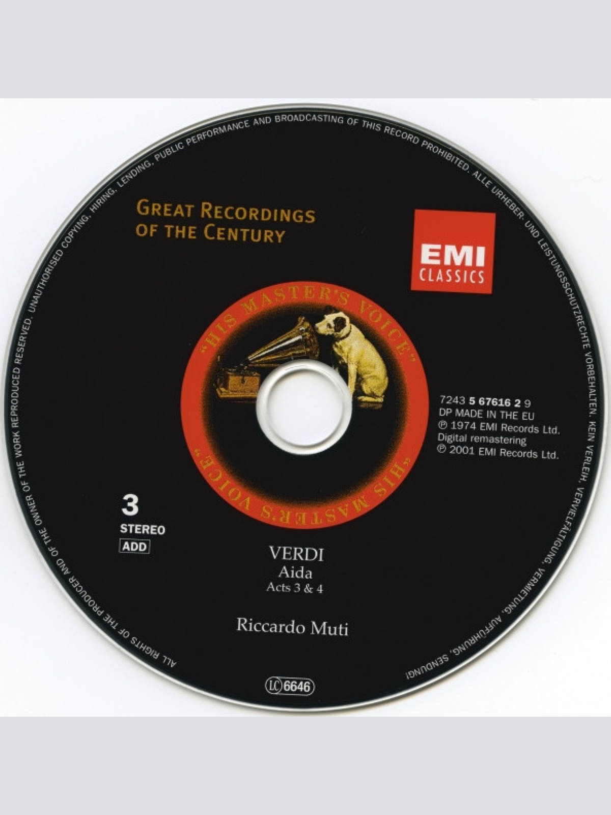 CD / Verdi* - Caballé* · Domingo* · Cossotto* · Ghiaurov* · Cappuccilli* · Roni* · Chorus Of The Royal Opera House, Covent Garden · New Philharmonia Orchestra · Riccardo Muti - Aida