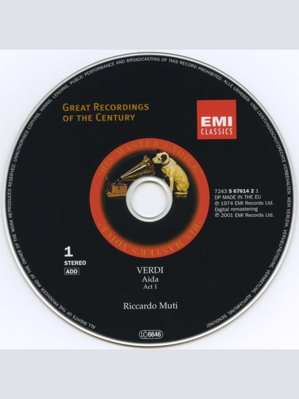 CD / Verdi* - Caballé* · Domingo* · Cossotto* · Ghiaurov* · Cappuccilli* · Roni* · Chorus Of The Royal Opera House, Covent Garden · New Philharmonia Orchestra · Riccardo Muti - Aida