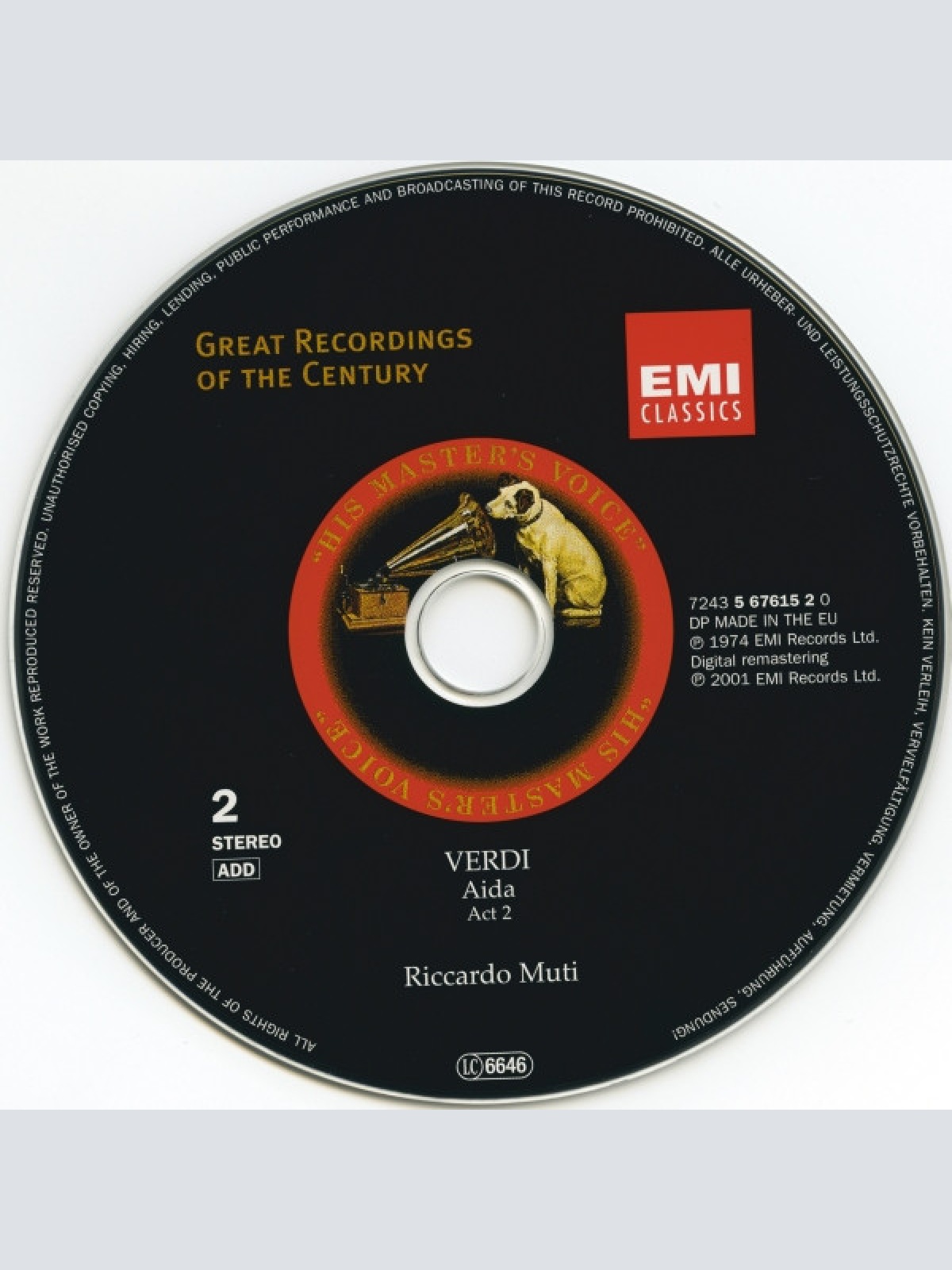 CD / Verdi* - Caballé* · Domingo* · Cossotto* · Ghiaurov* · Cappuccilli* · Roni* · Chorus Of The Royal Opera House, Covent Garden · New Philharmonia Orchestra · Riccardo Muti - Aida