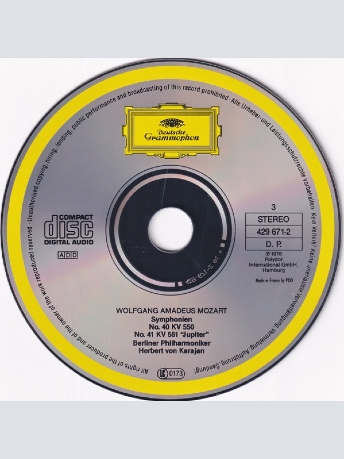 CD / Mozart* - Berliner Philharmoniker, Karajan* - Late Symphonies