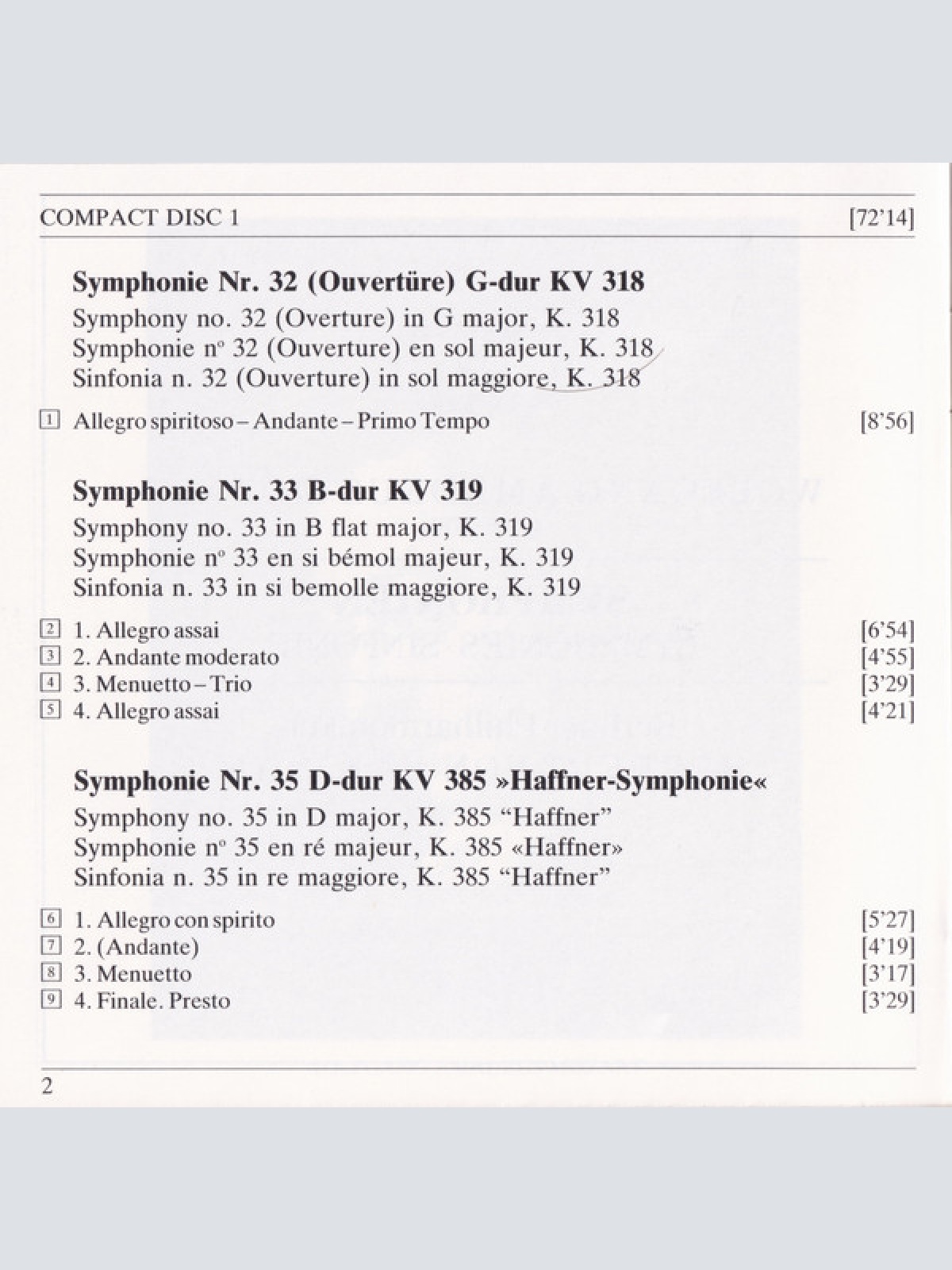 CD / Mozart* - Berliner Philharmoniker, Karajan* - Late Symphonies