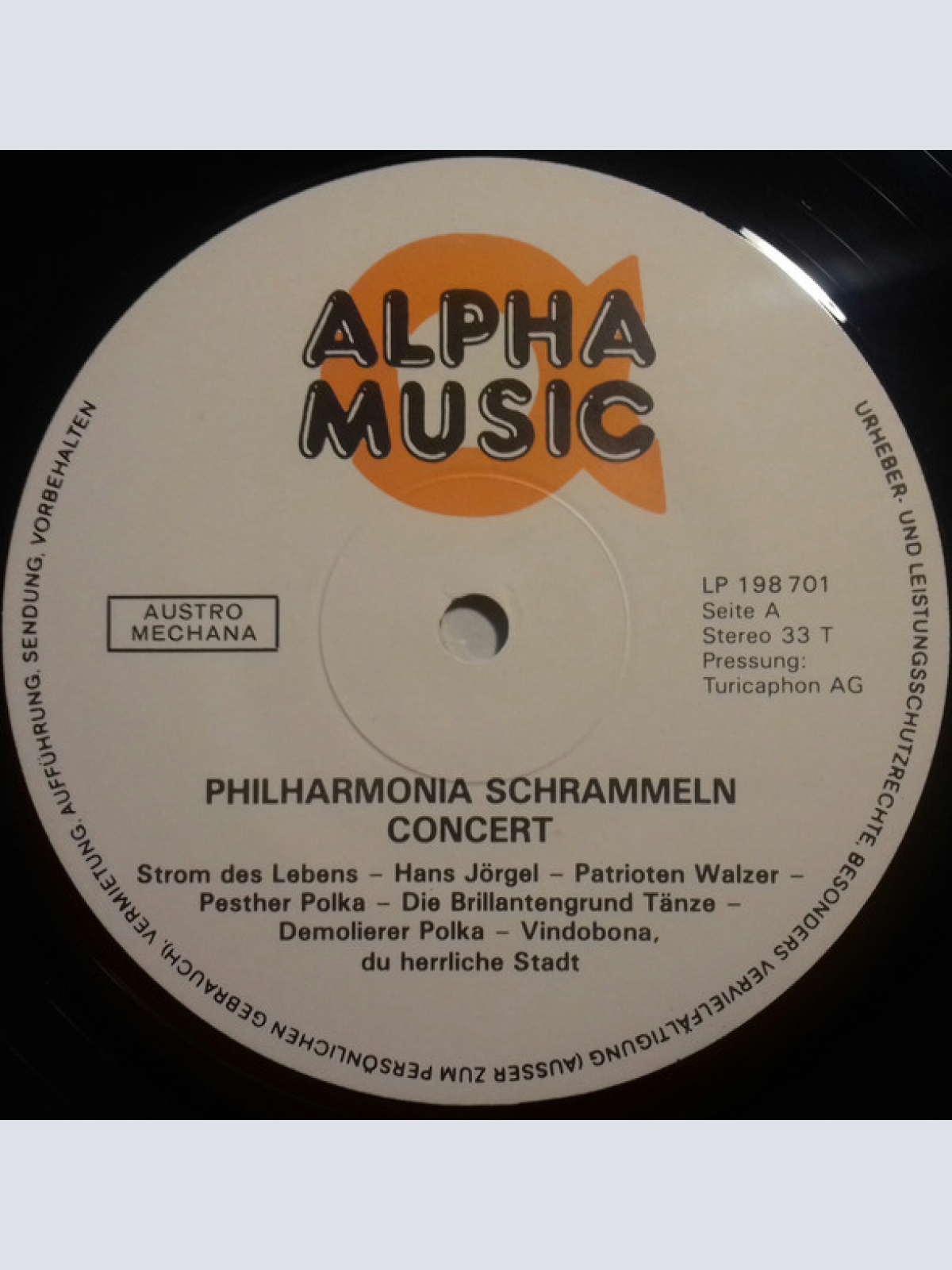 Vinyl / Philharmonia Schrammeln* - Concert