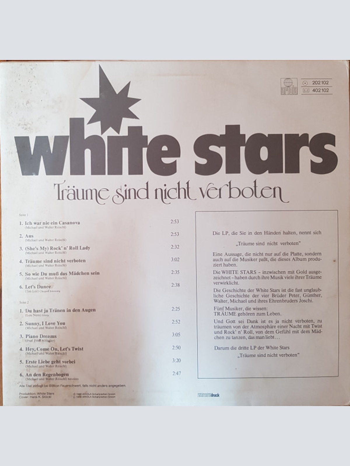 Vinyl / White Stars - Träume Sind Nicht Verboten