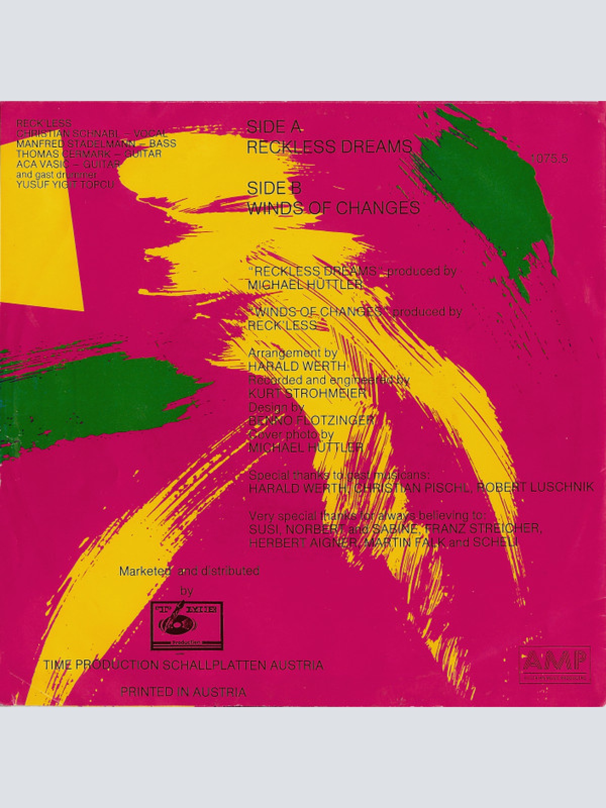 Vinyl / Reck'less - Reckless Dreams