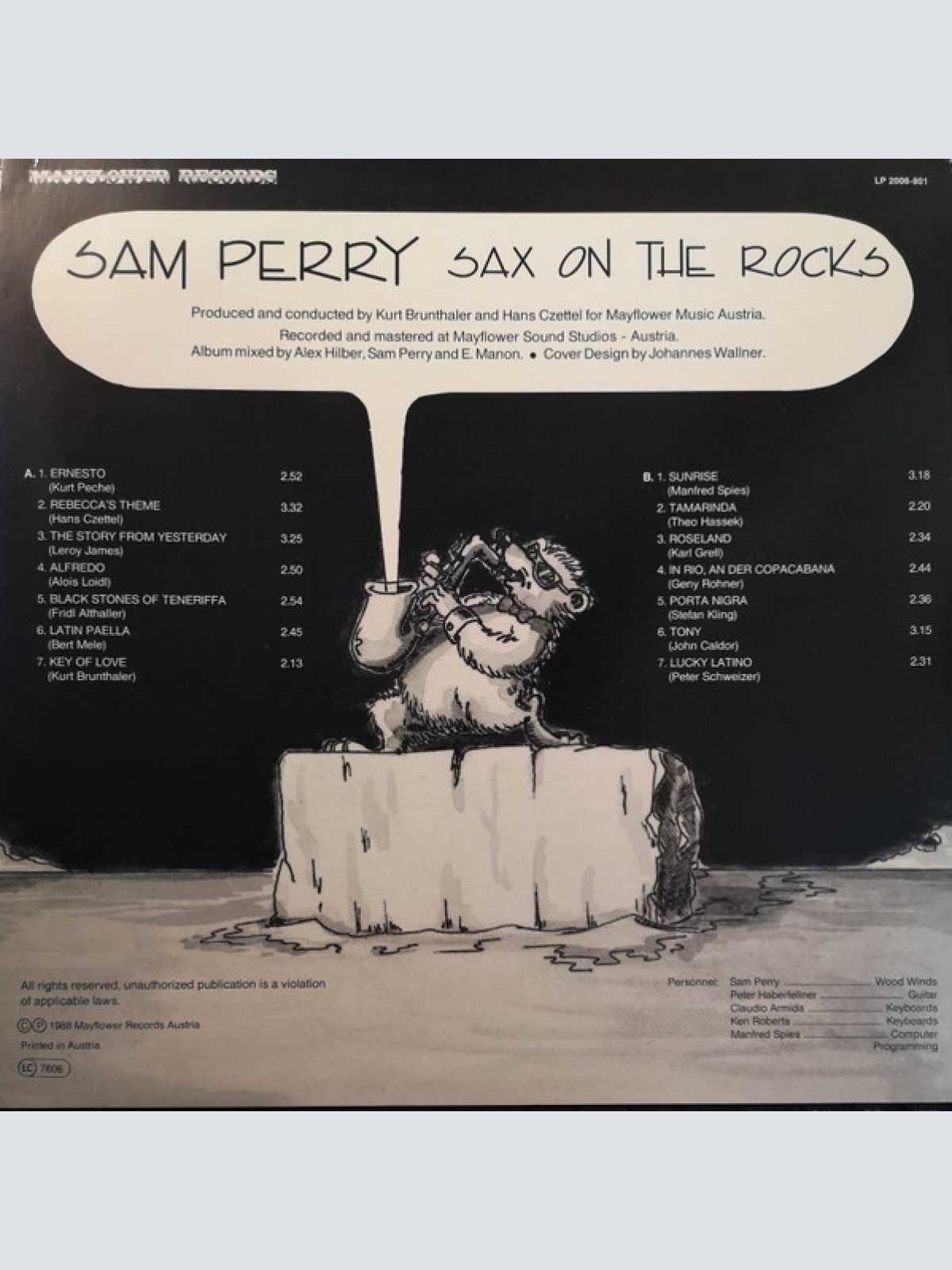 Vinyl / Sam Perry (7) - Sax On The Rocks