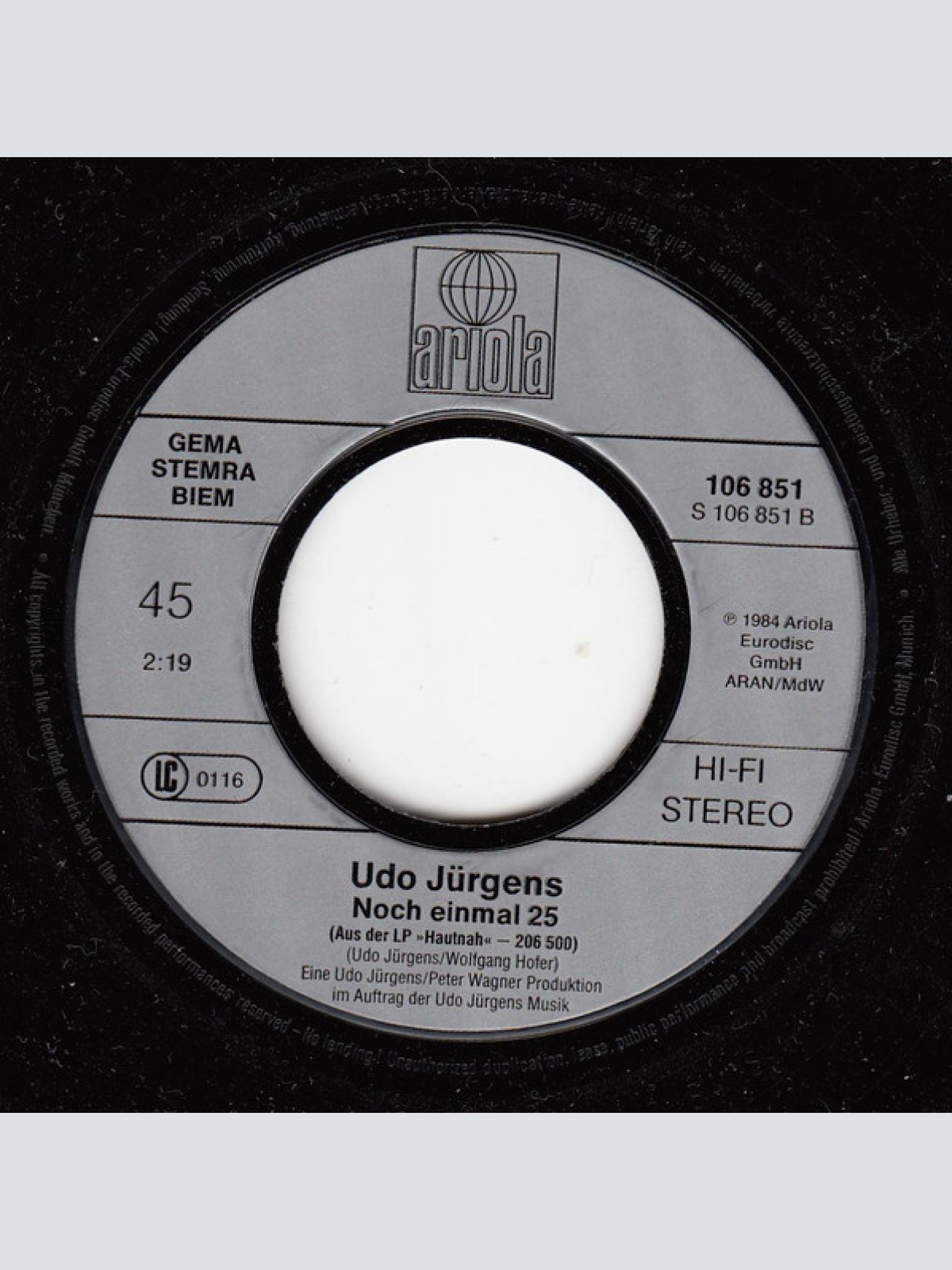 Vinyl / Udo* Und Jenny* - Liebe Ohne Leiden