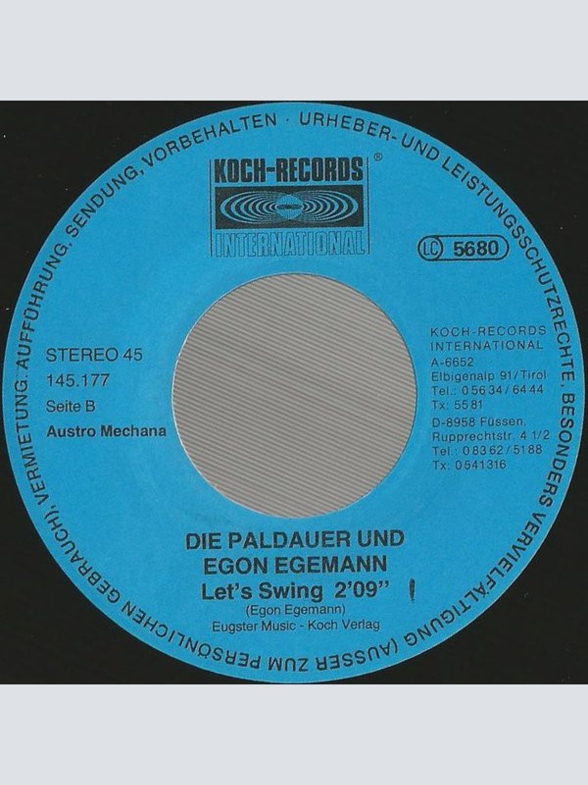 Vinyl / Die Paldauer & Egon Egemann - Maria