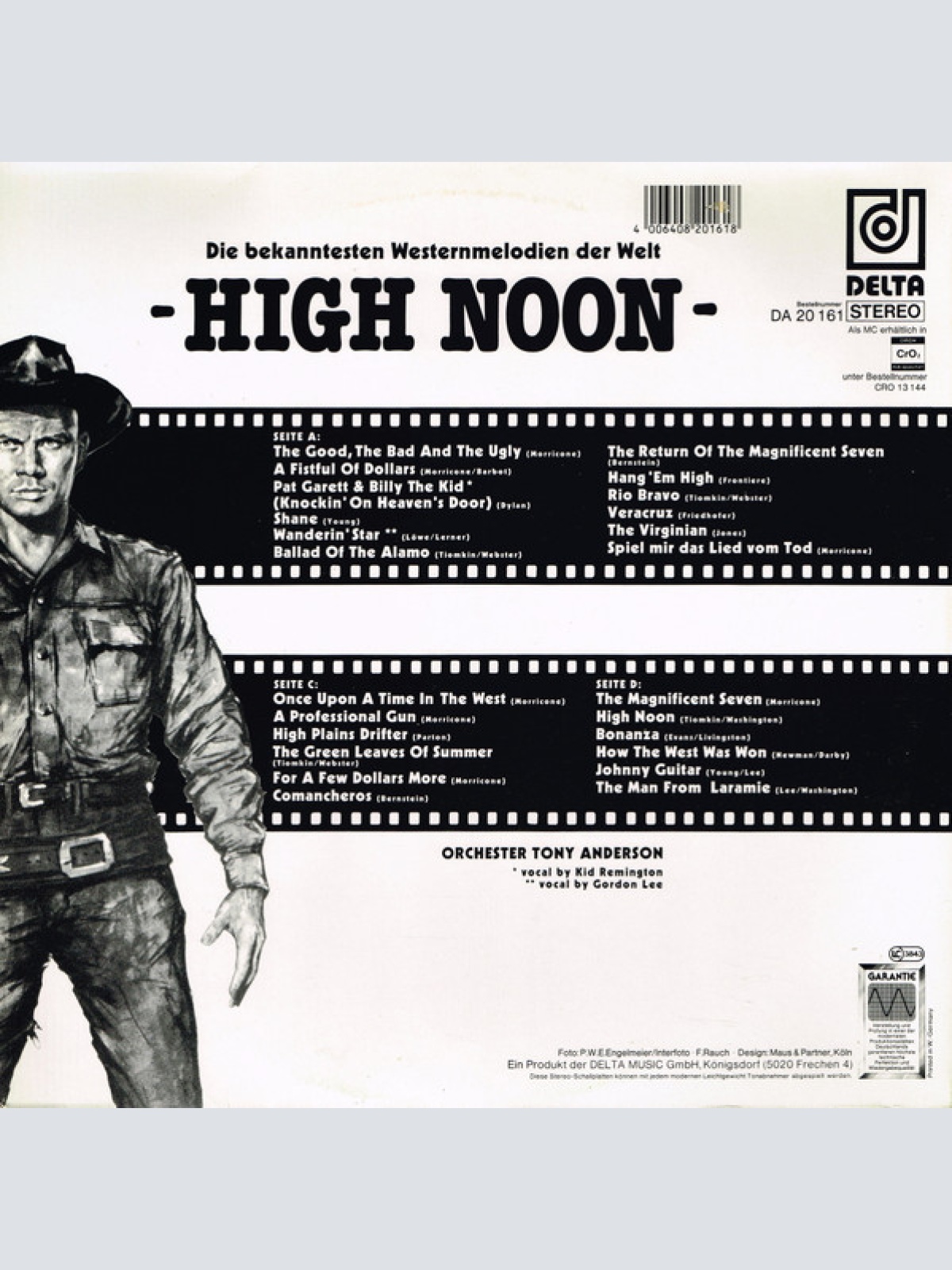Vinyl / Orchester Tony Anderson - High Noon (Die Bekanntesten Westernmelodien Der Welt)