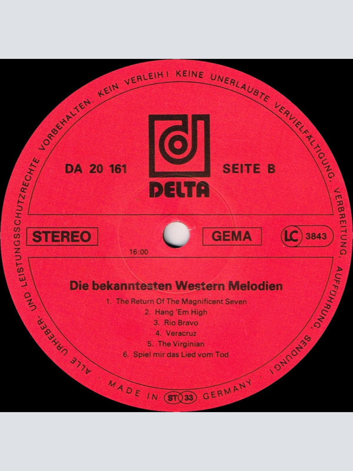 Vinyl / Orchester Tony Anderson - High Noon (Die Bekanntesten Westernmelodien Der Welt)