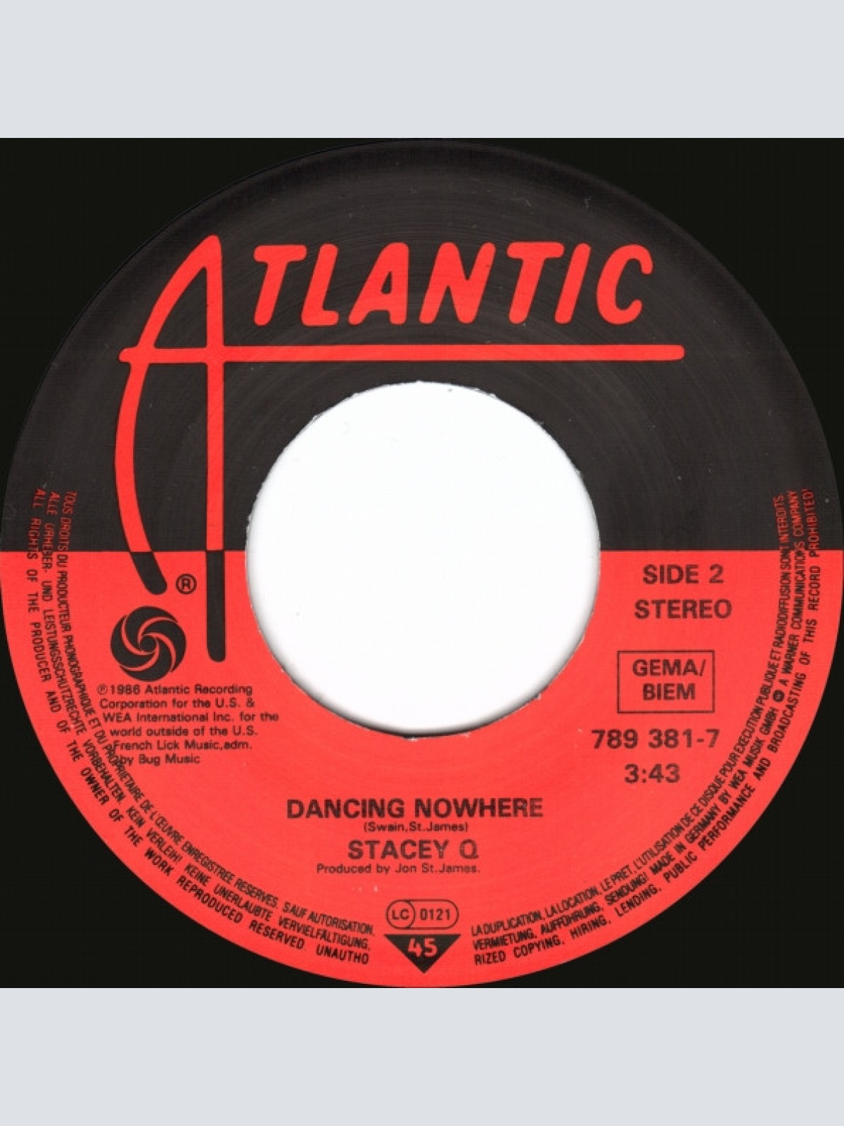 Vinyl / Stacey Q - Two Of Hearts