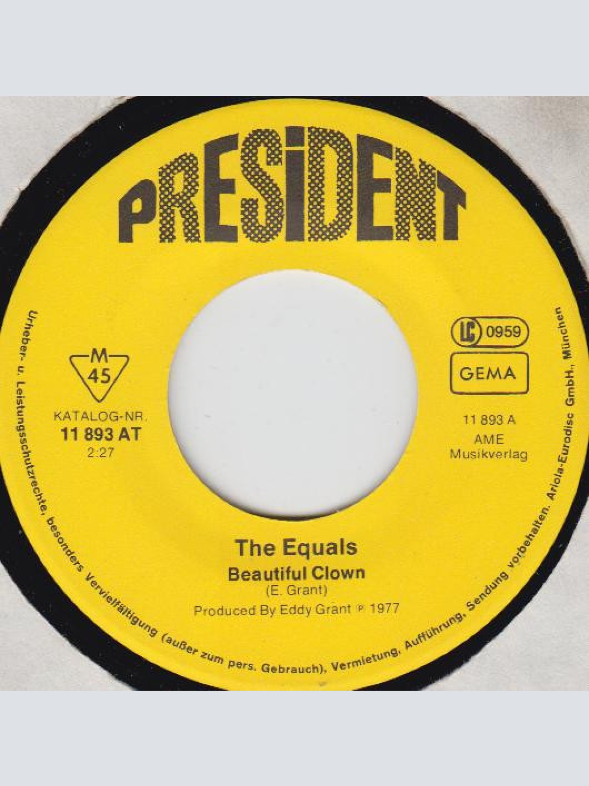 Vinyl / The Equals - Beautiful Clown