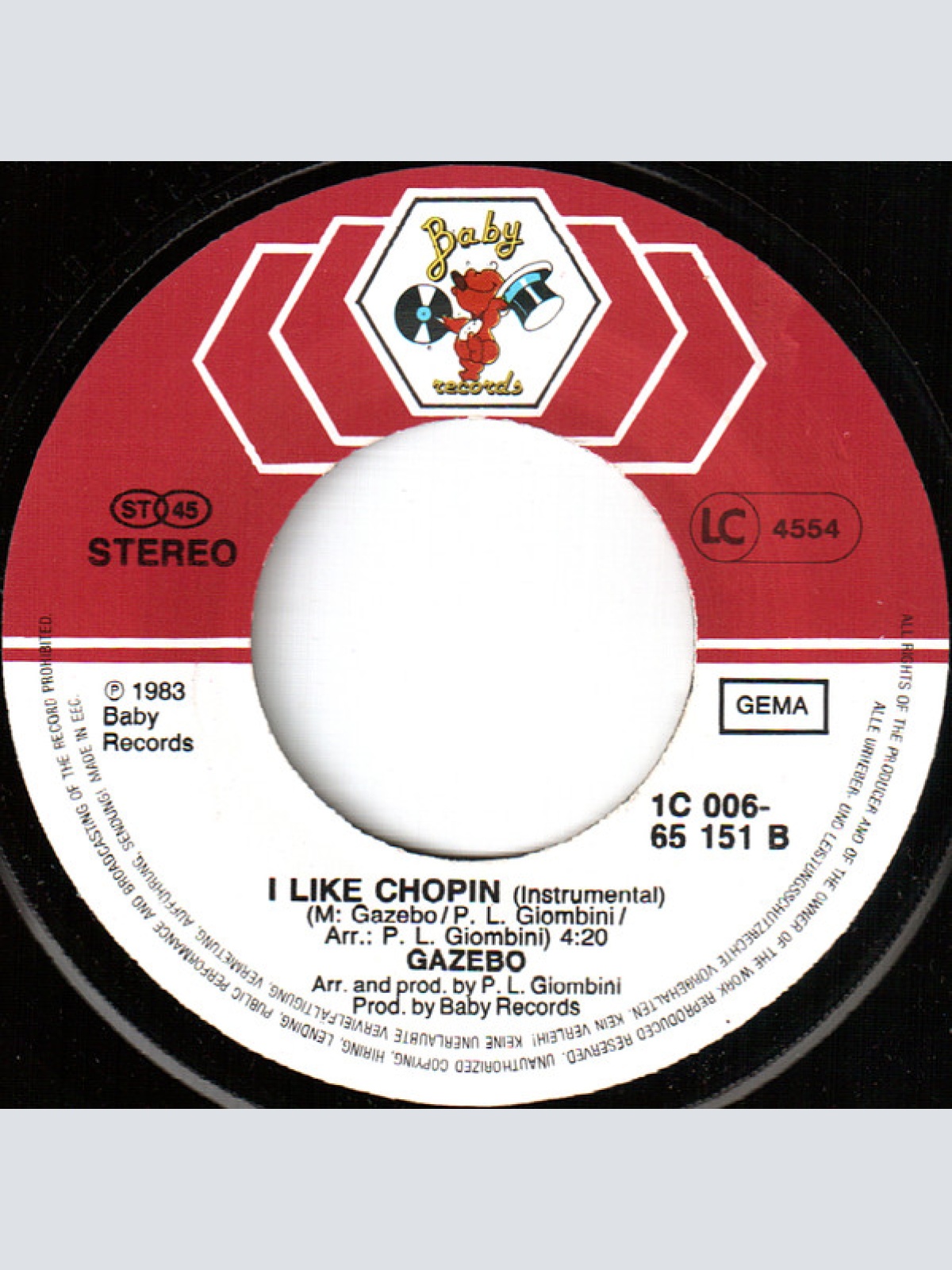 Vinyl / Gazebo - I Like Chopin