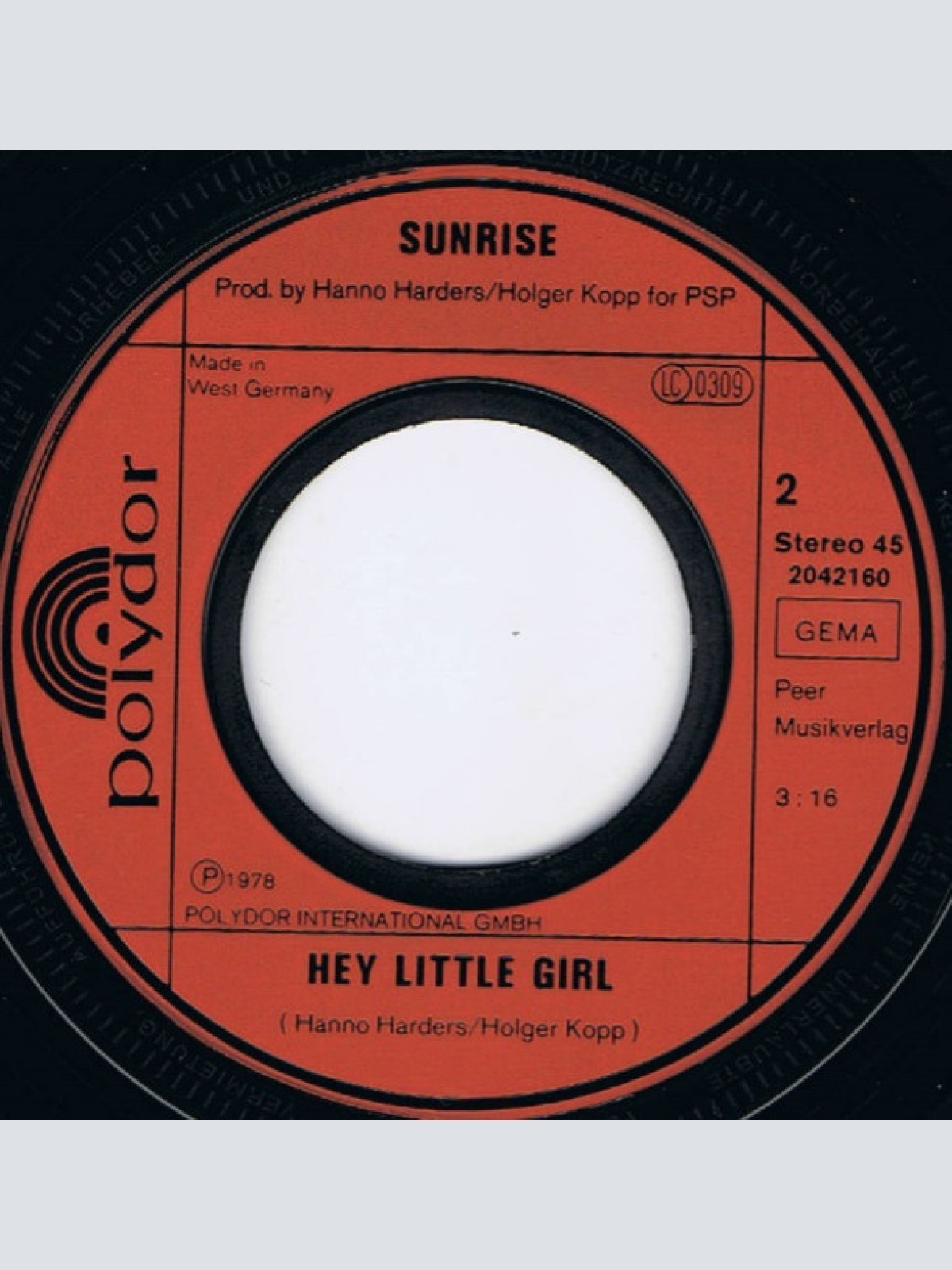 Vinyl / Sunrise (12) - Don't Let Me Stand On The Outside