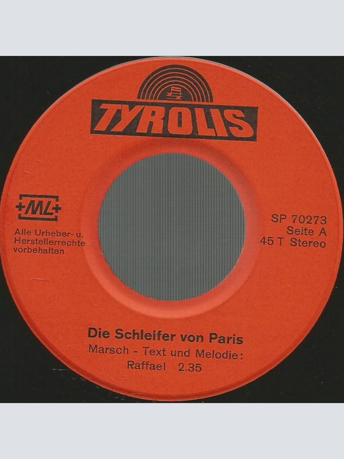 Vinyl / Das Original Pongauer Quintett - Die Schleifer Von Paris (Originalaufnahme - Nur Für Erwachsene)