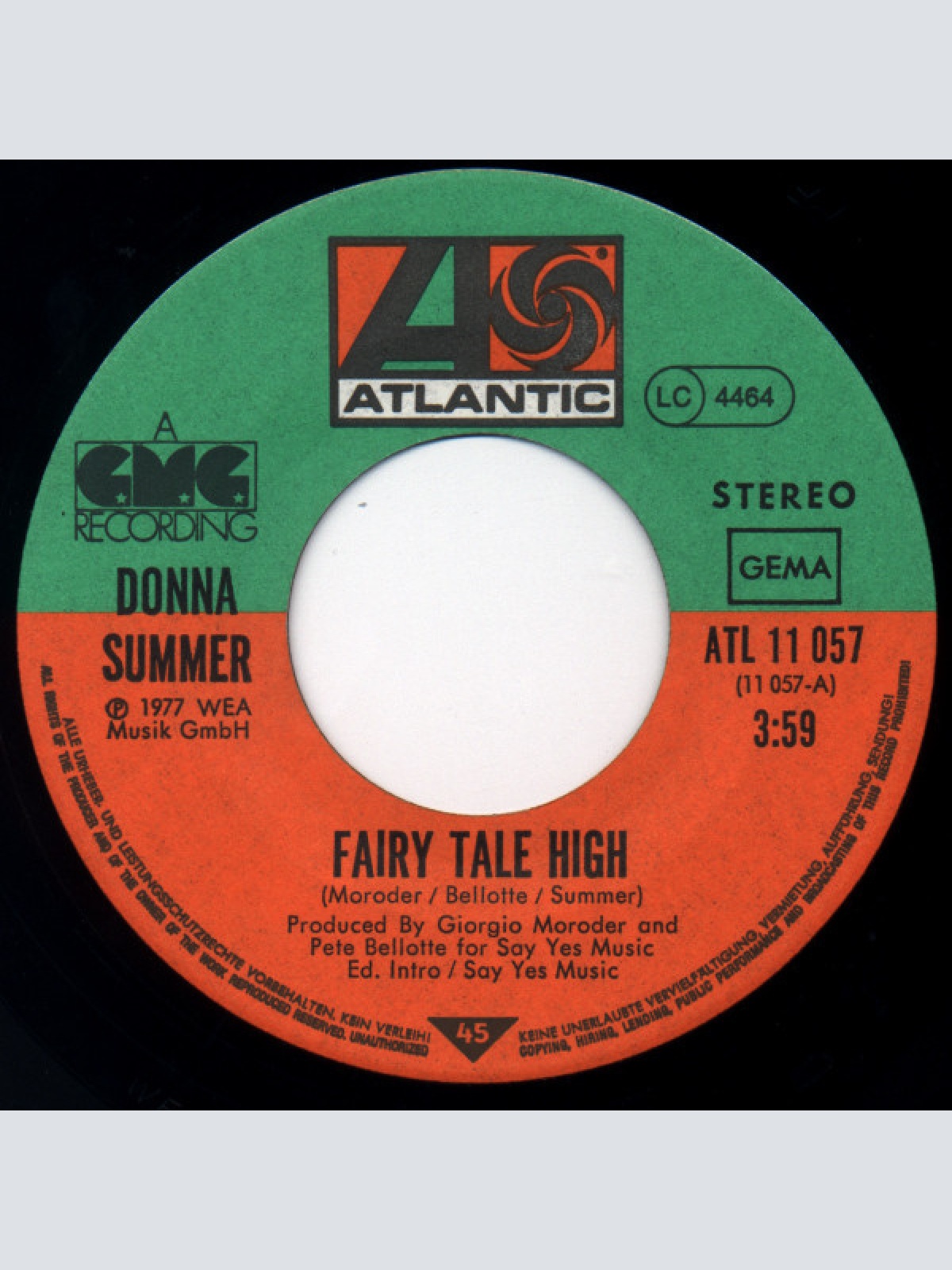 Vinyl / Donna Summer - Fairy Tale High / I Love You