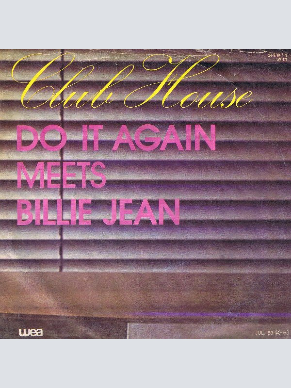 Vinyl / Club House - Do It Again Meets Billie Jean
