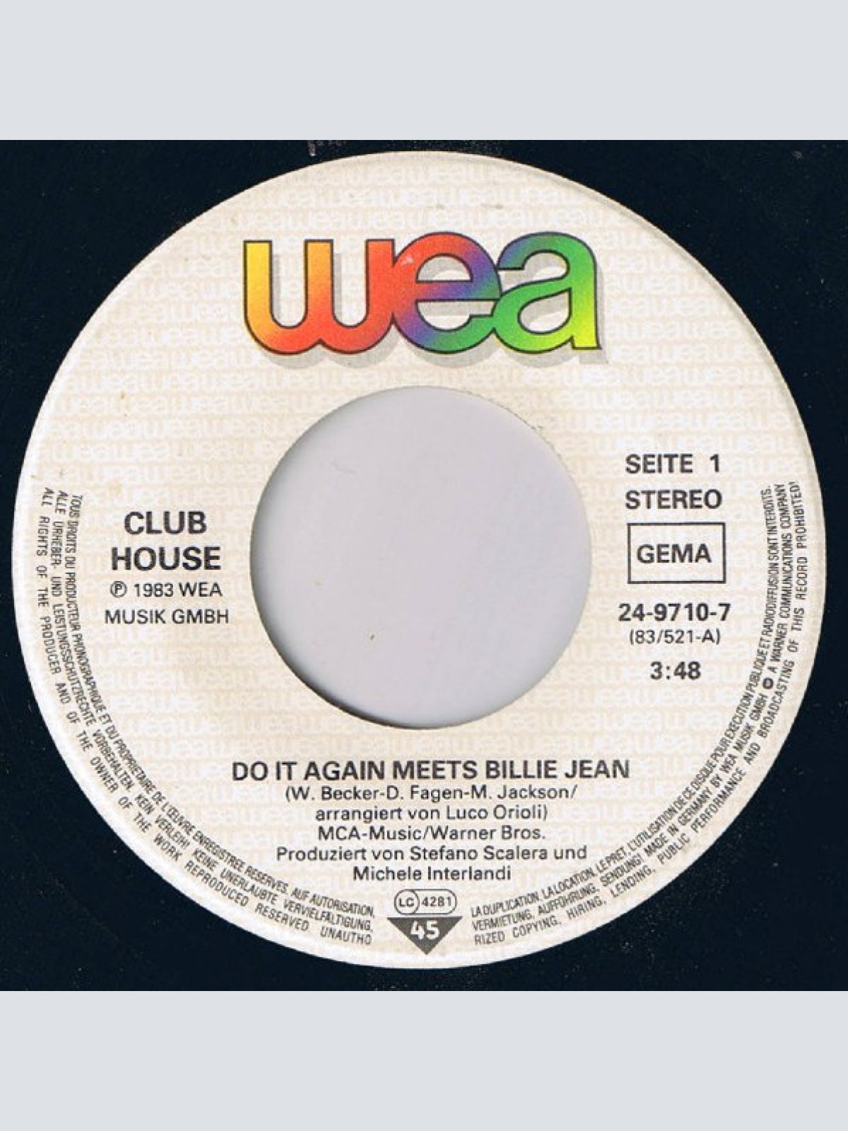 Vinyl / Club House - Do It Again Meets Billie Jean