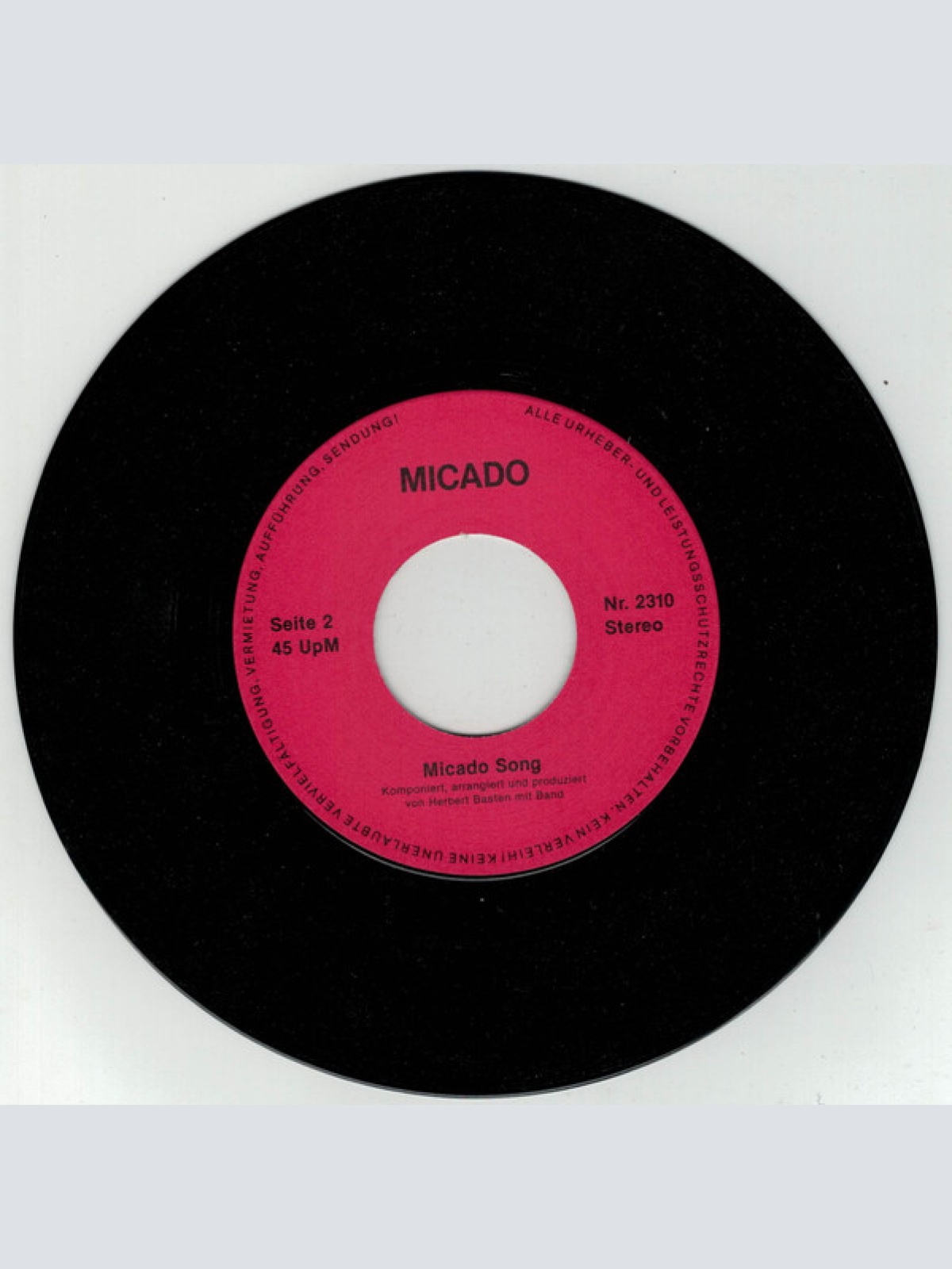 Vinyl / Micado Modern Dance Band, Herbert Basten - Bruce Lee